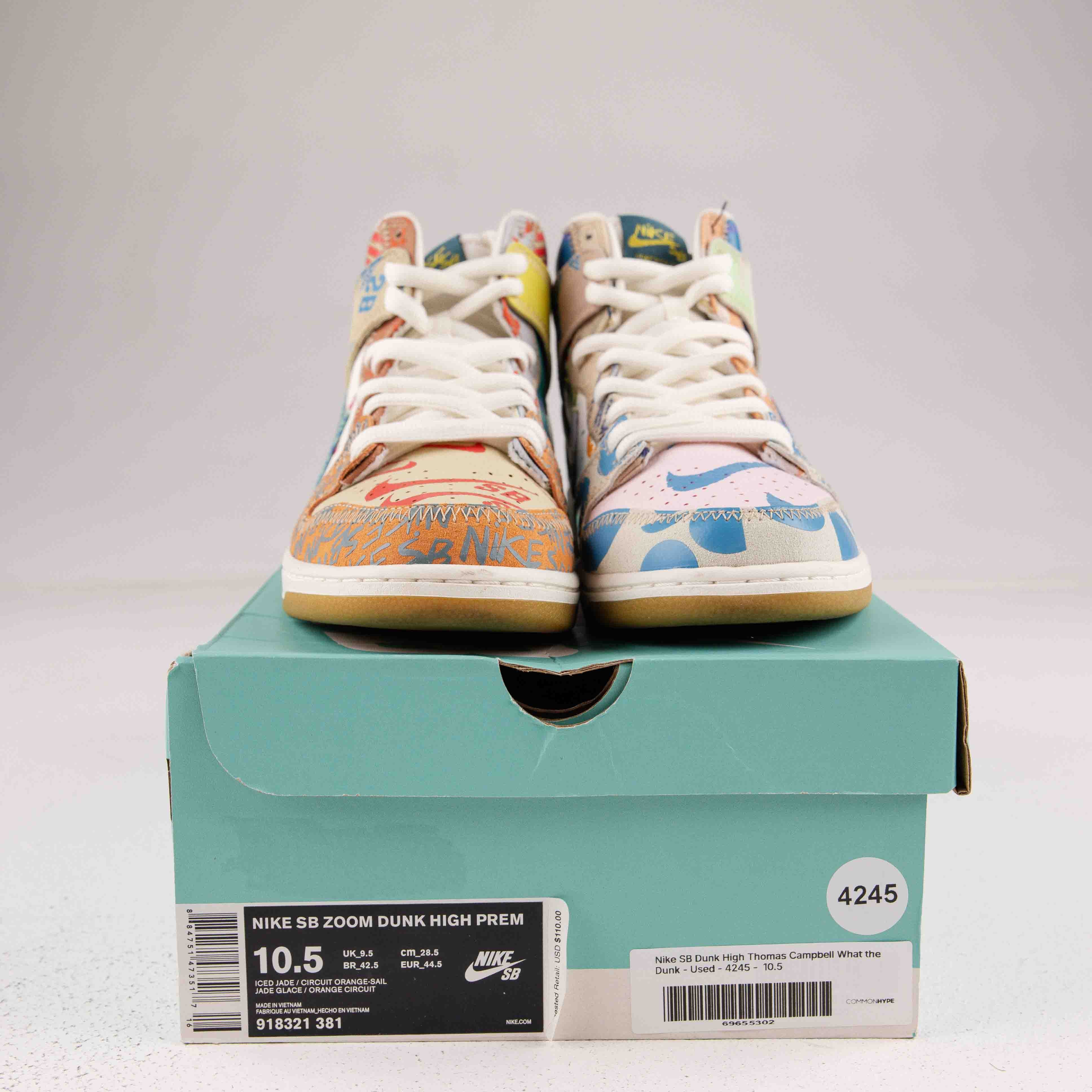 Nike SB Dunk High Thomas Campbell What the Dunk - Used - 4245 - Common Hype