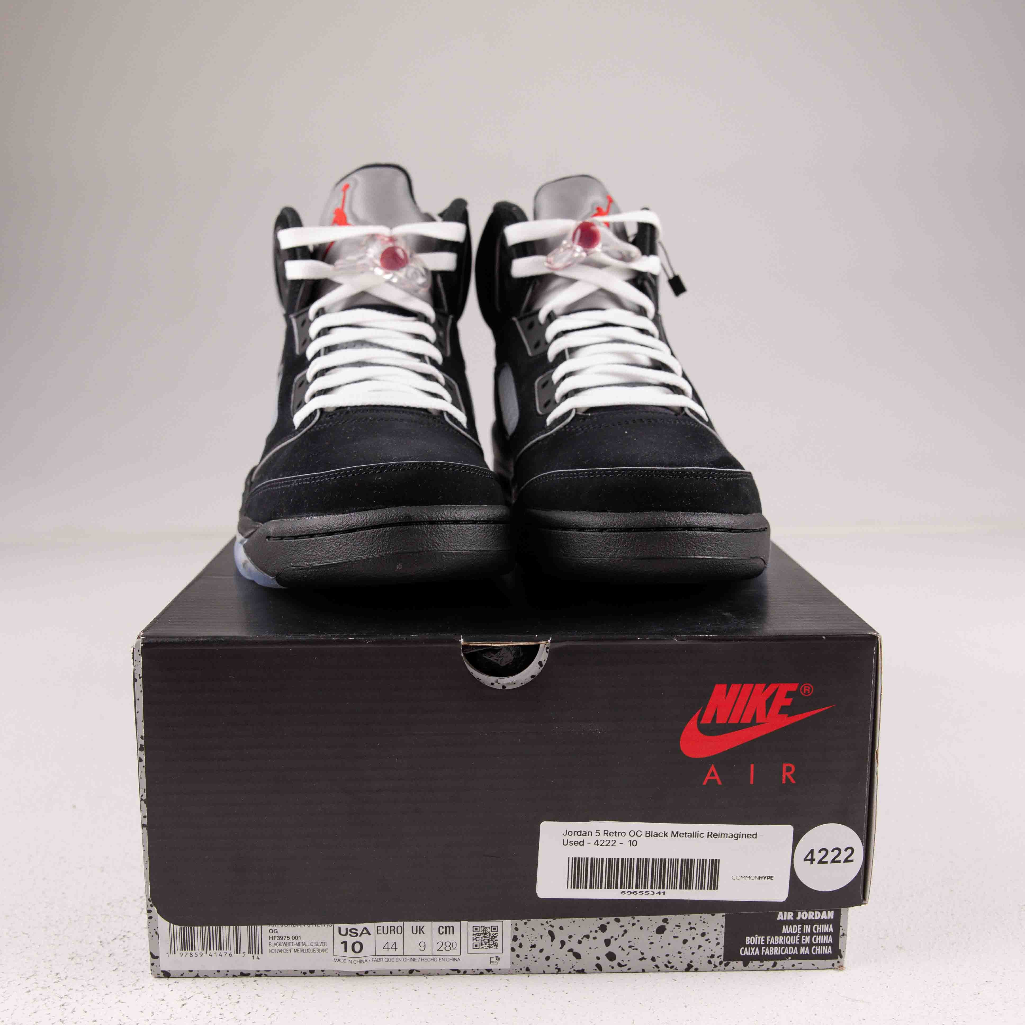 Jordan 5 Retro OG Black Metallic Reimagined - Used - 4222 - Common Hype