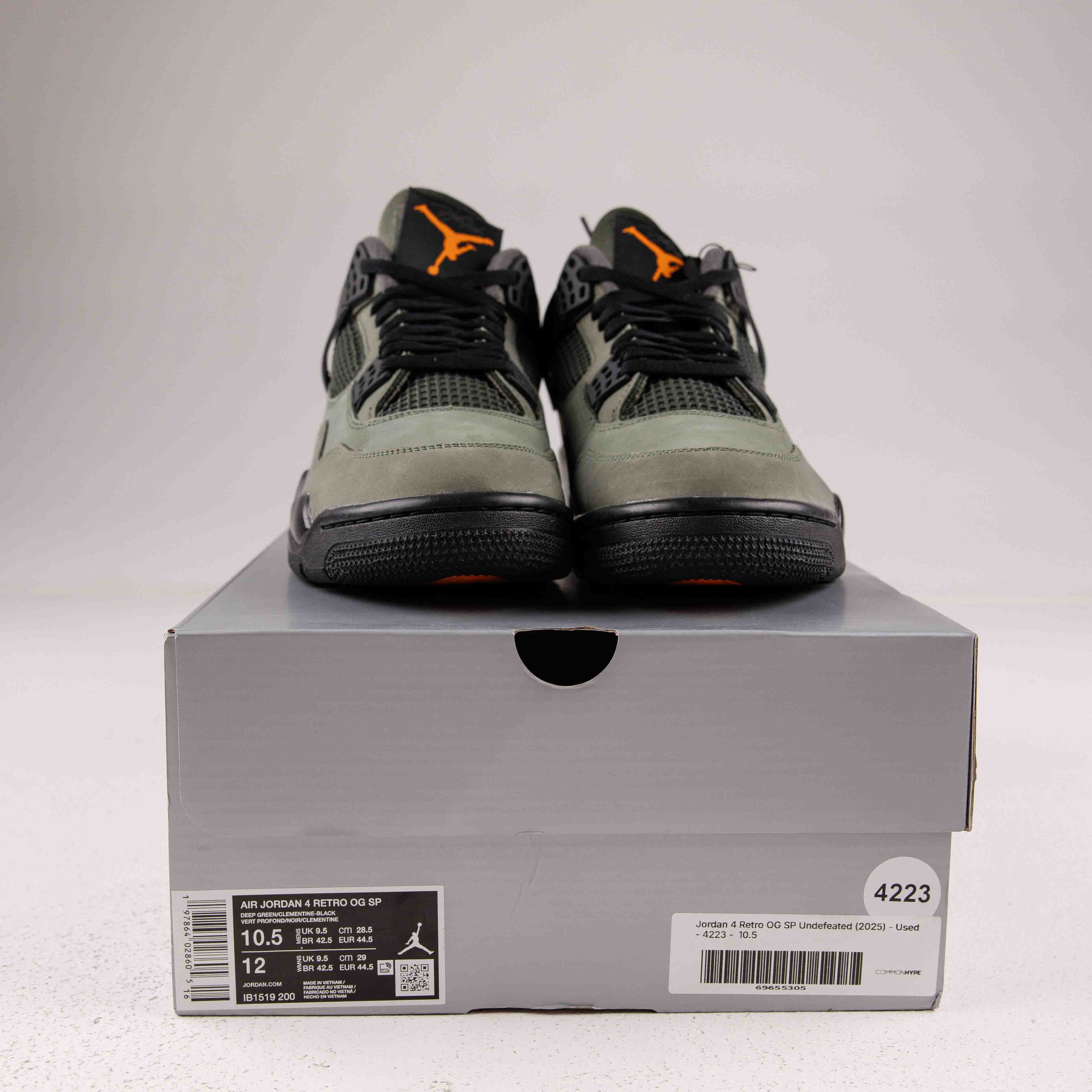 Jordan 4 Retro OG SP Undefeated (2025) - Used - 4223 - Common Hype