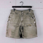 Common Hype 4ever Rework Distressed Grey Double Knee Short (F10) - Common Hype