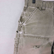 Common Hype 4ever Rework Distressed Grey Double Knee Short (F10) - Common Hype