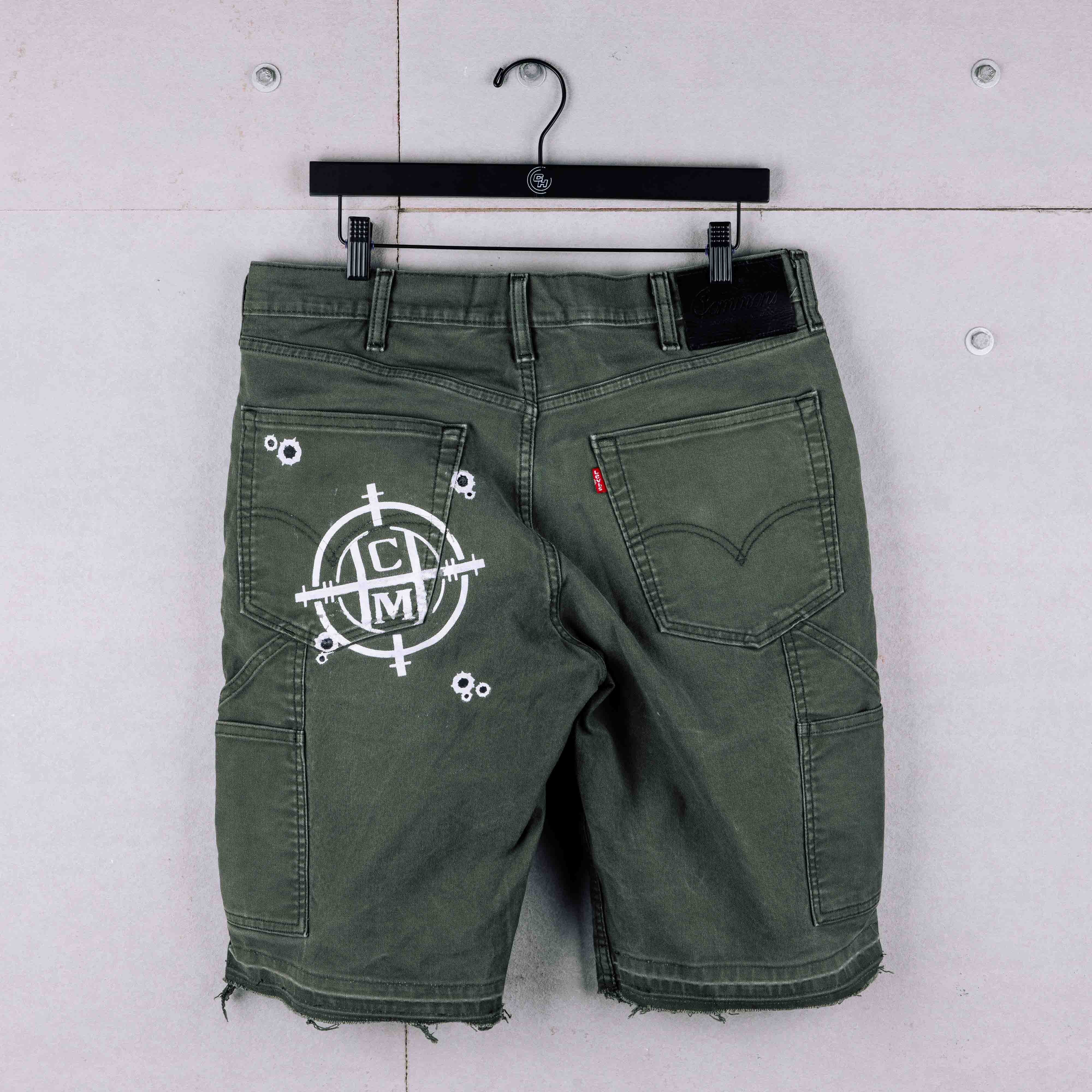 Common Hype 4ever Rework Olive Green Carpenter Short (F5) - Common Hype