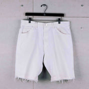 Common Hype 4ever Rework White Denim Short (F1) - Common Hype