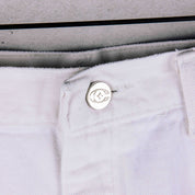 Common Hype 4ever Rework White Denim Short (F1) - Common Hype