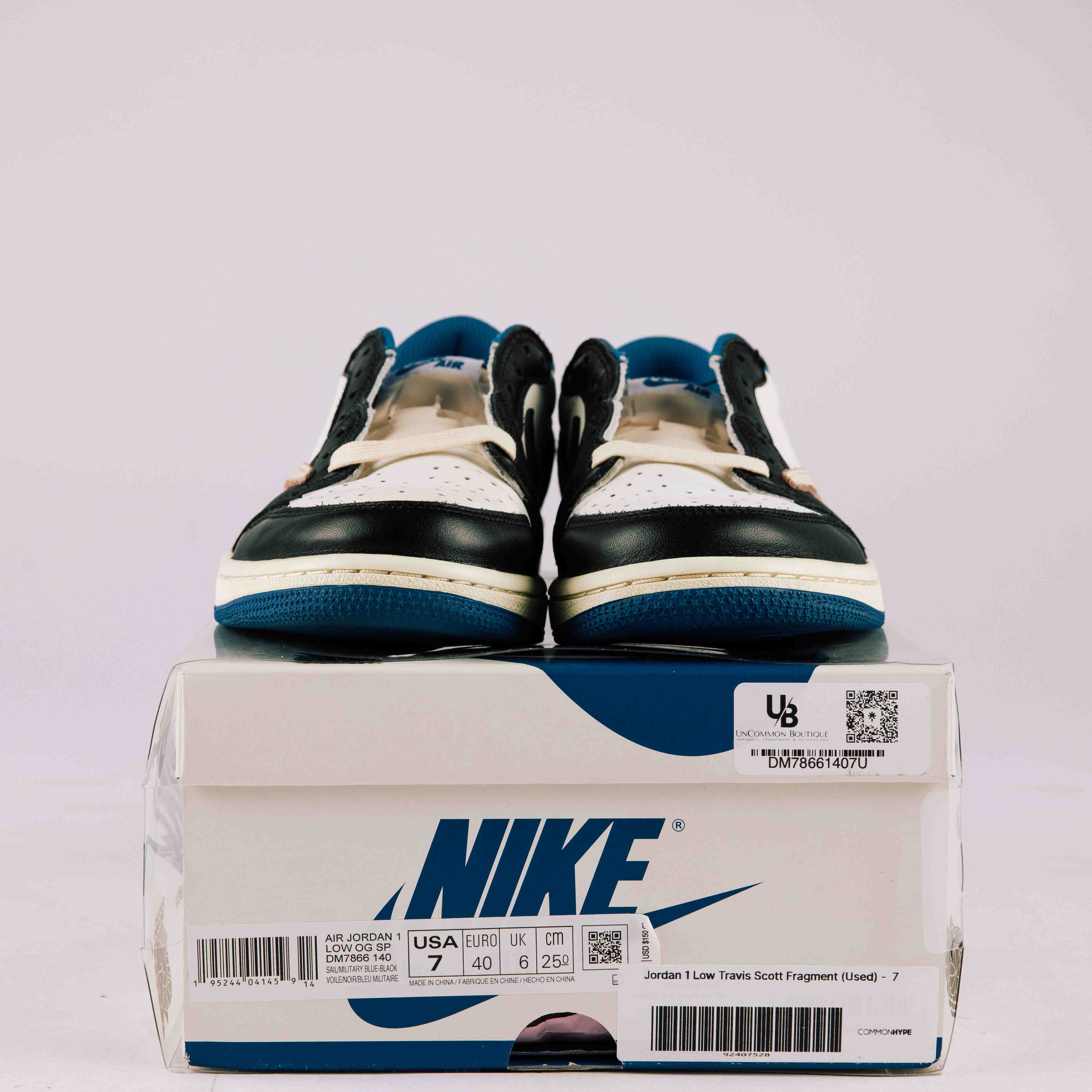 Jordan 1 Low Travis Scott Fragment - Used - 0112 - Common Hype