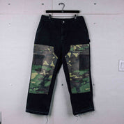 Common Hype 4ever Rework Black Camo Double Knee Pant (F21) - Common Hype