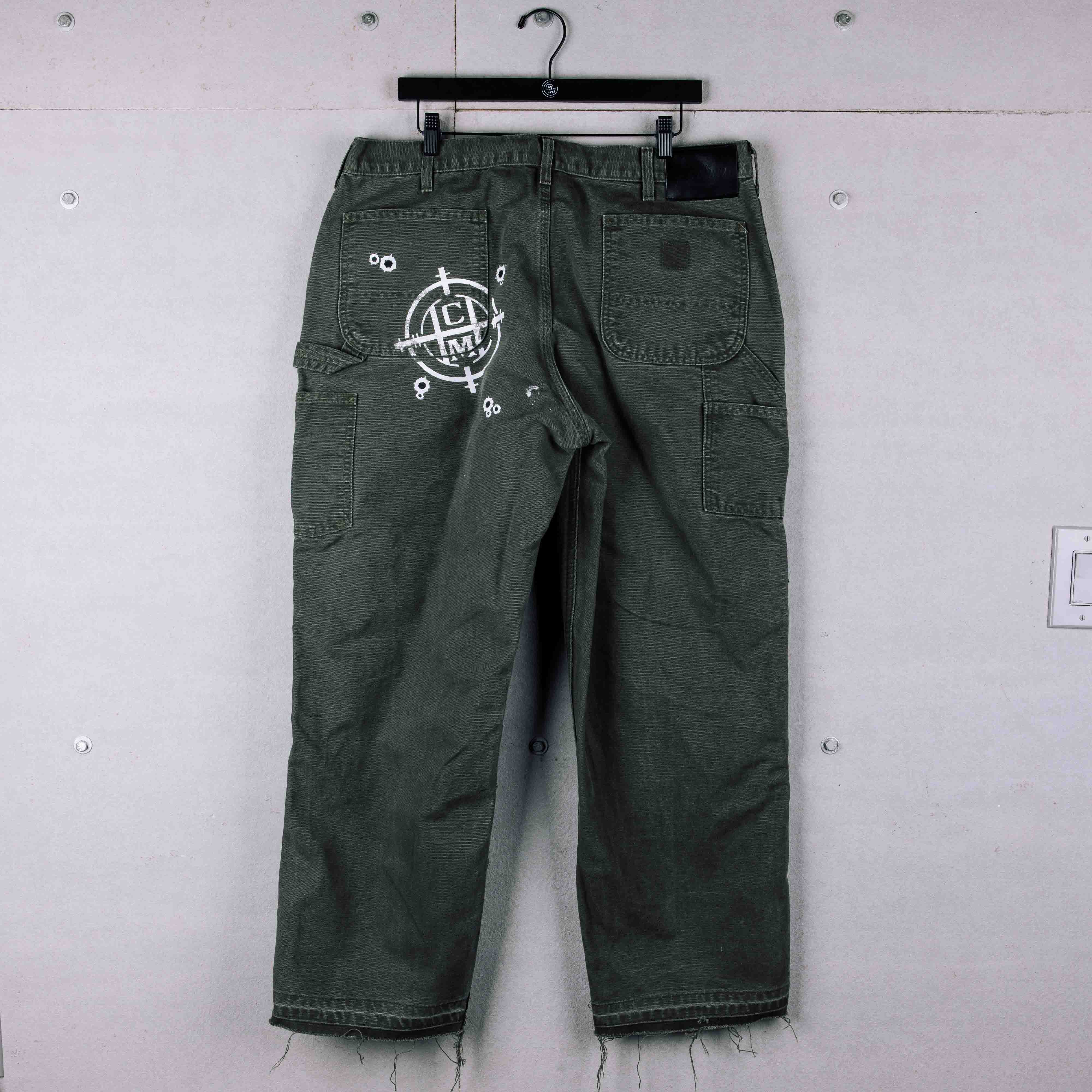 Common Hype 4ever Rework Olive Green Double Knee Pant (F18) - Common Hype