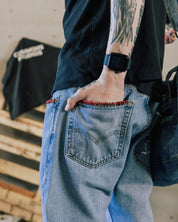 COMMONS POCKET STITCHED DENIM BLUE (R27) - Common Hype