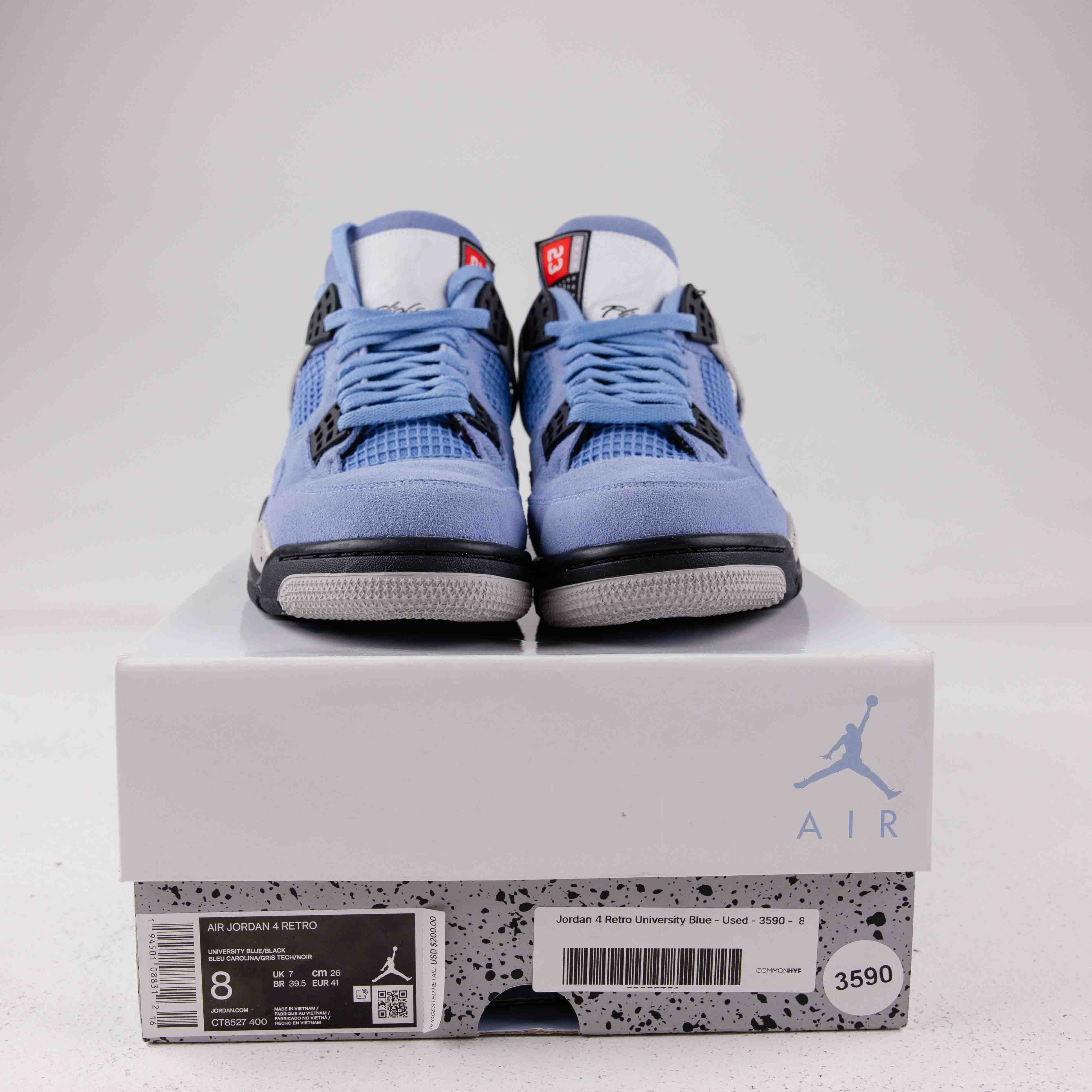 Jordan 4 Retro University Blue - Used - 3590 - Common Hype