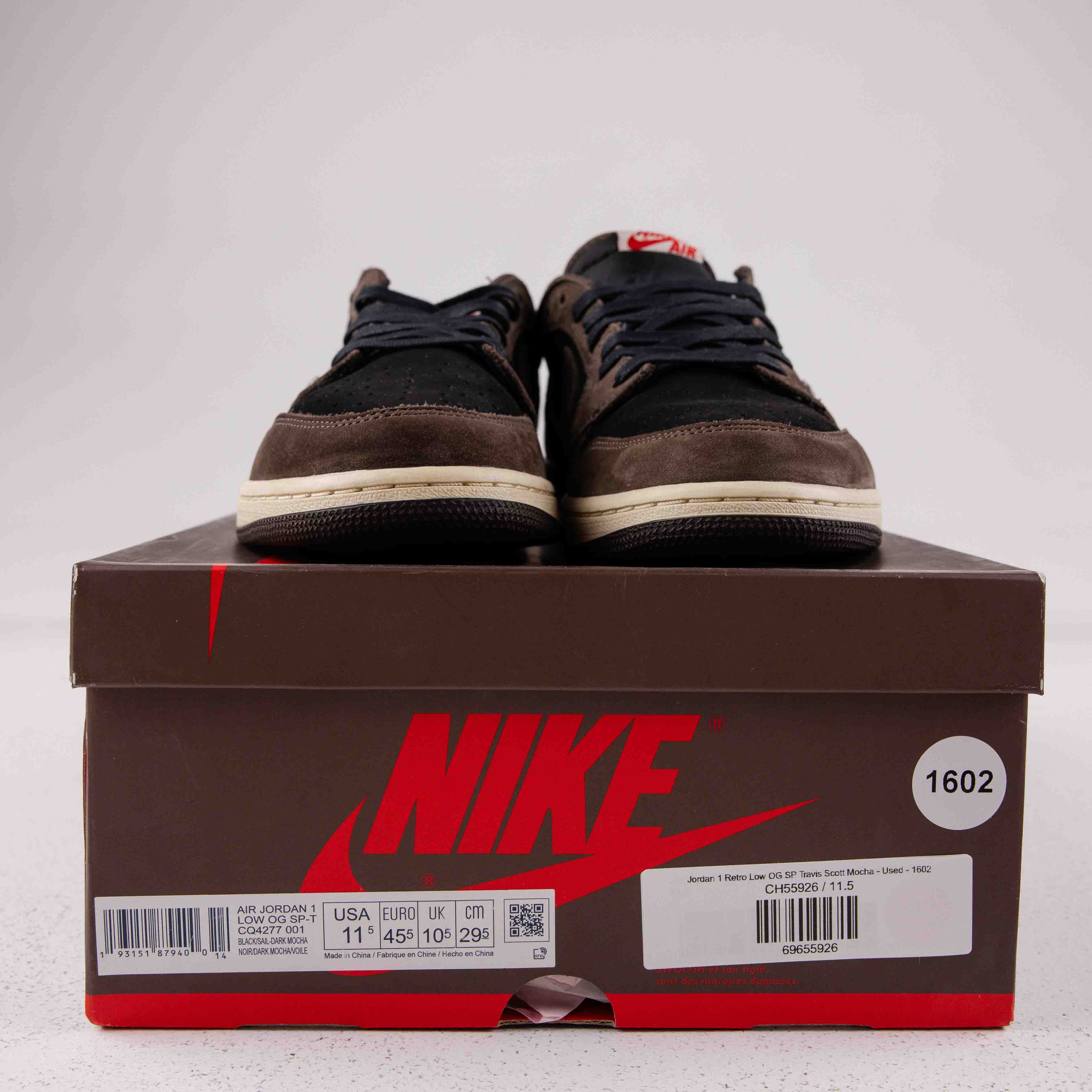 Jordan 1 Retro Low OG SP Travis Scott Mocha - Used - 1602 - Common Hype