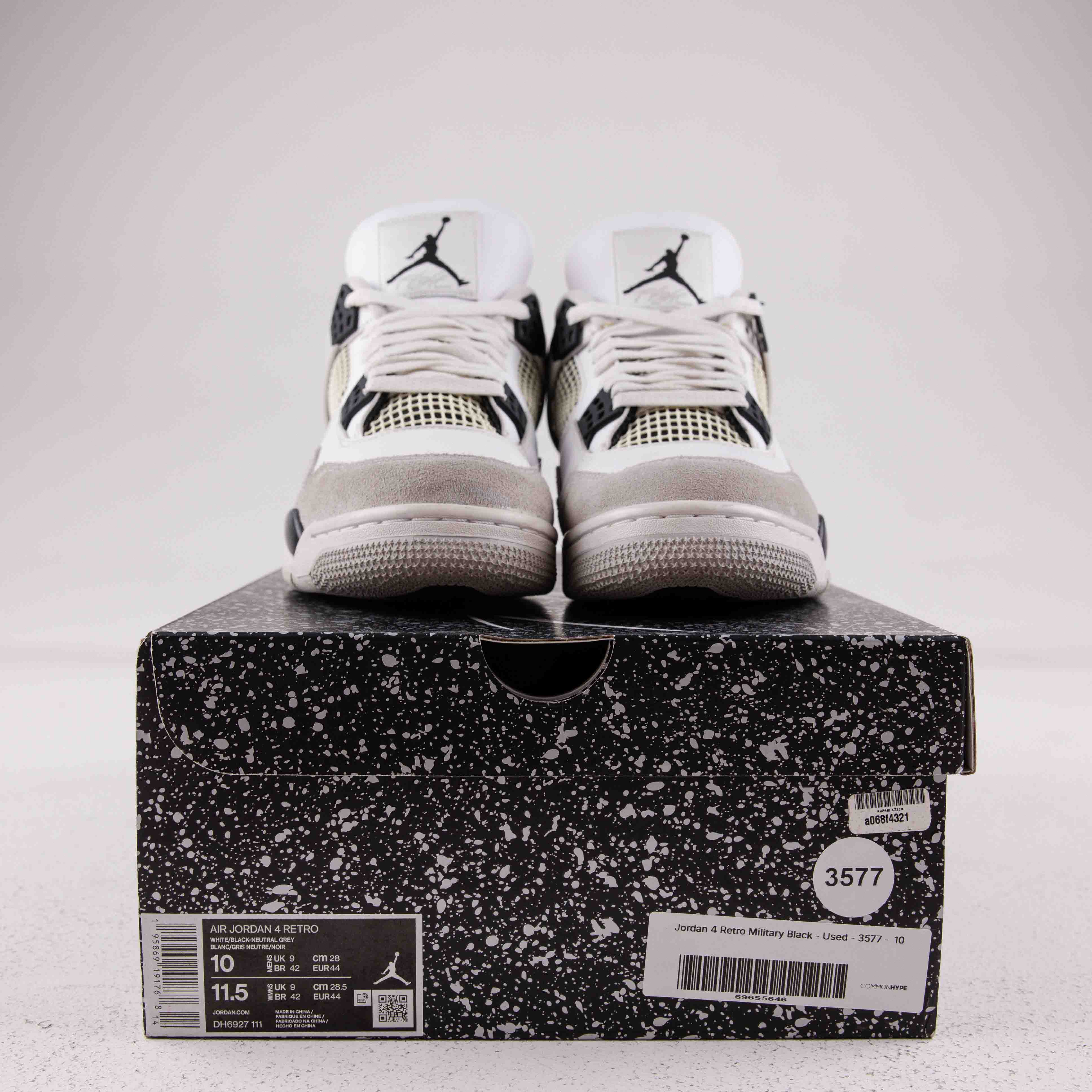 Jordan 4 Retro Military Black - Used - 3577 - Common Hype