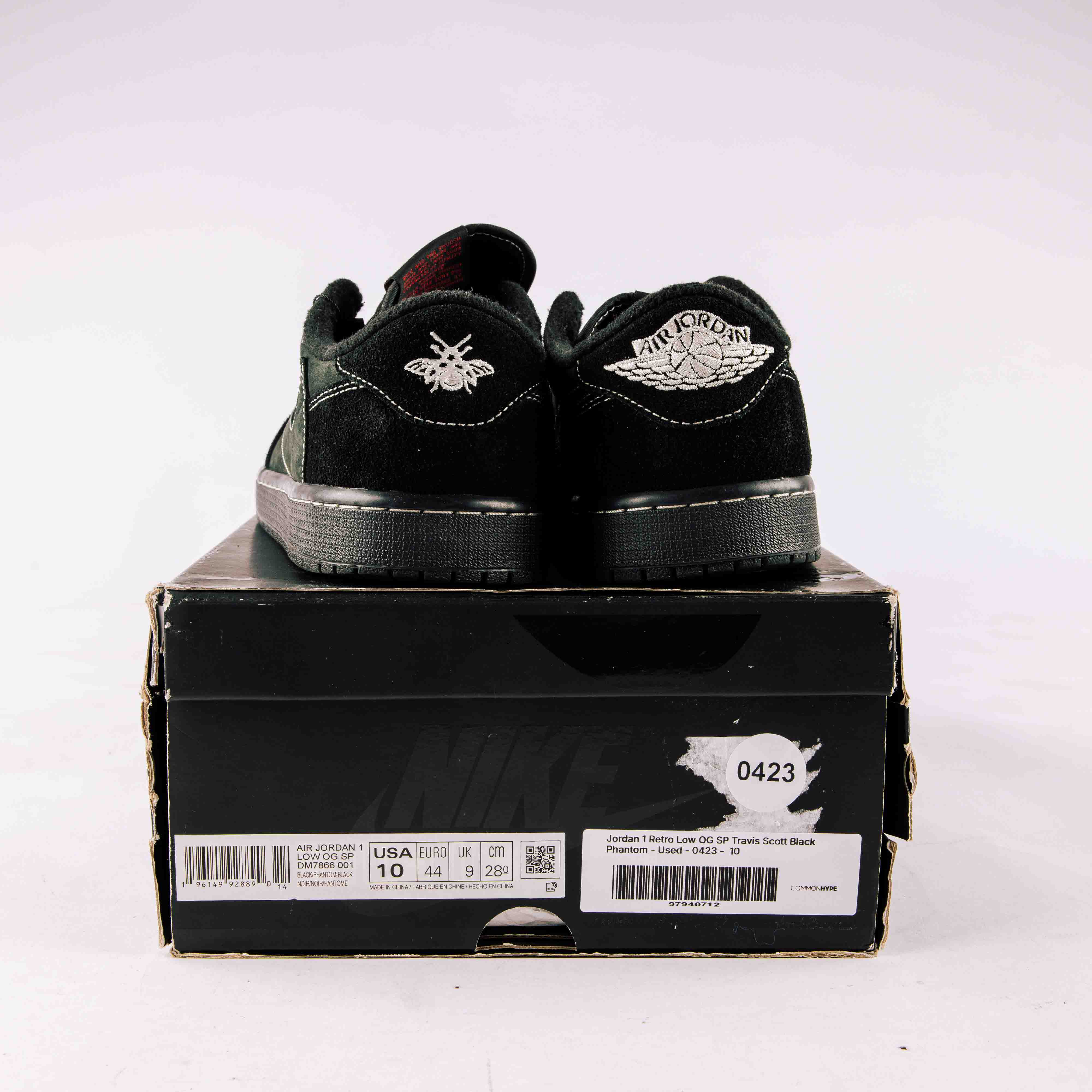 Jordan 1 Retro Low OG SP Travis Scott Black Phantom - Used - 0423