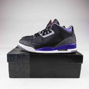 Jordan 3 Retro Black Court Purple - Used - 1110 - Common Hype