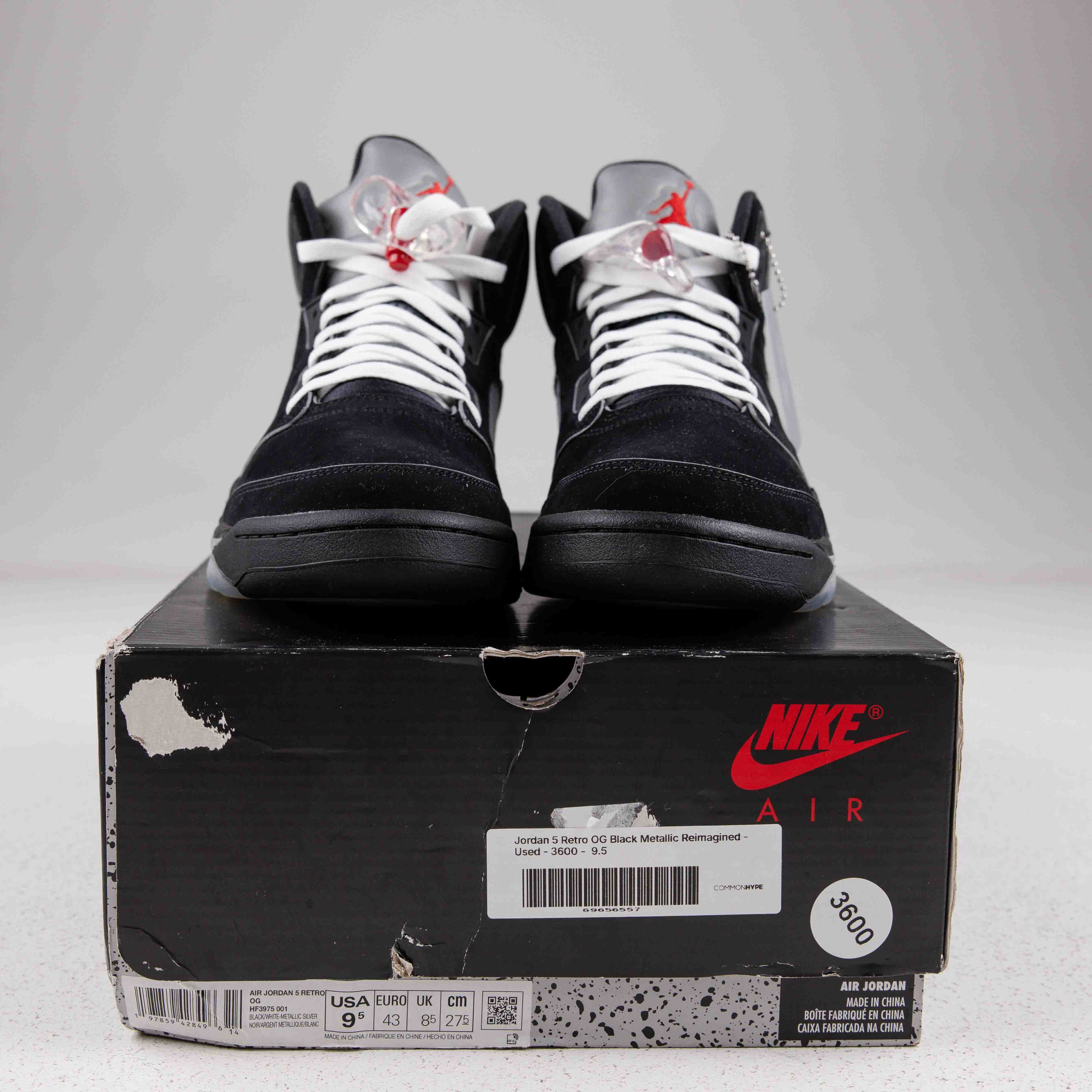 Jordan 5 Retro OG Black Metallic Reimagined - Used - 3600