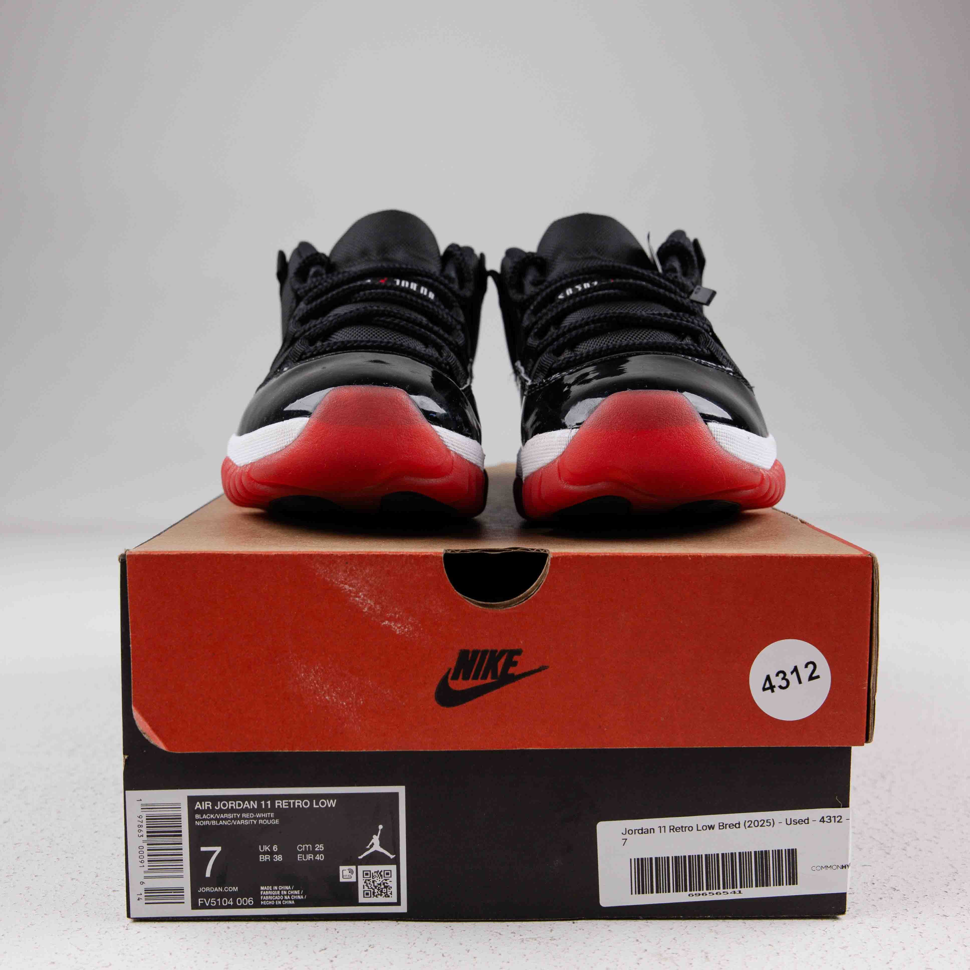 Jordan 11 Retro Low Bred (2025) - Used - 4312