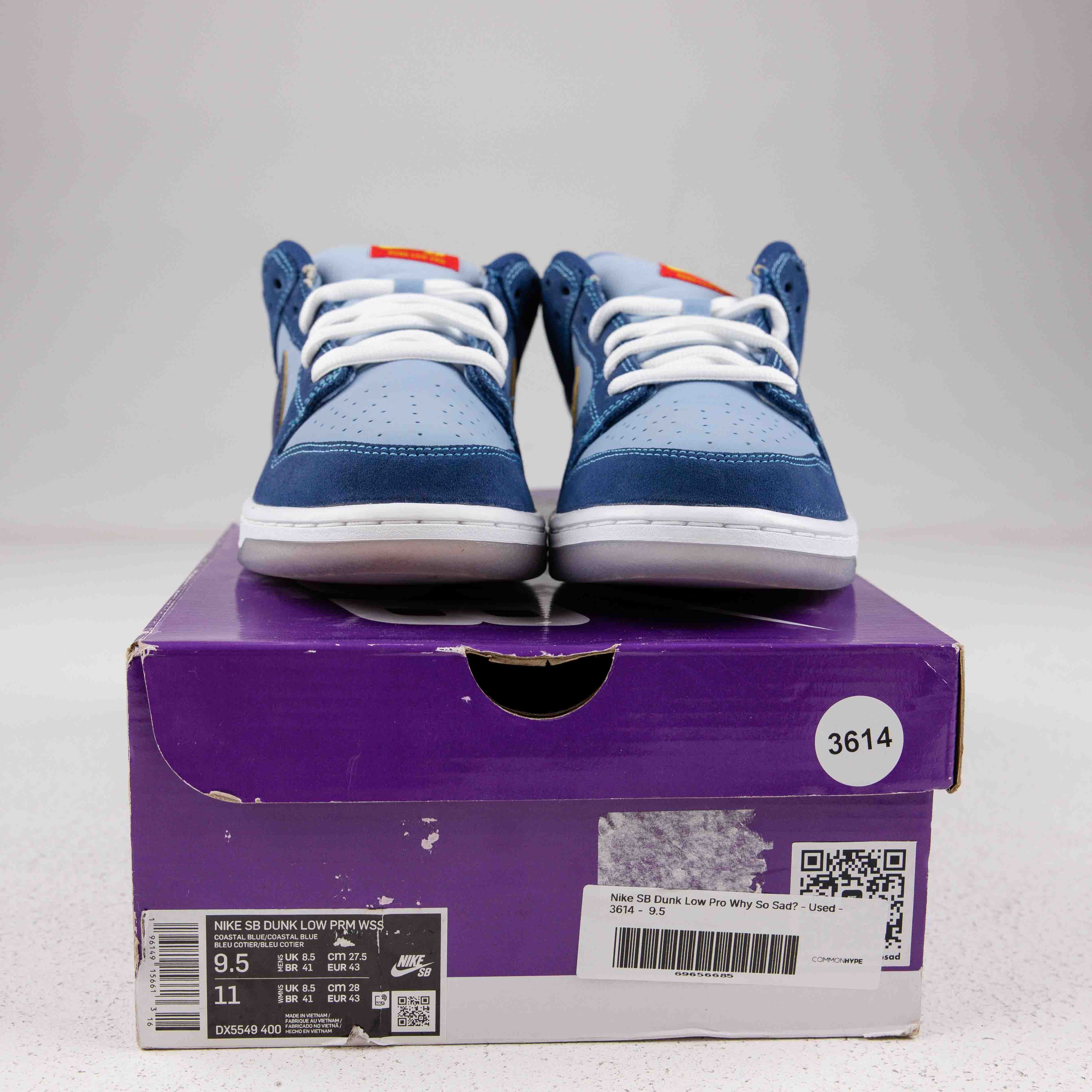 Nike SB Dunk Low Pro Why So Sad? - Used - 3614