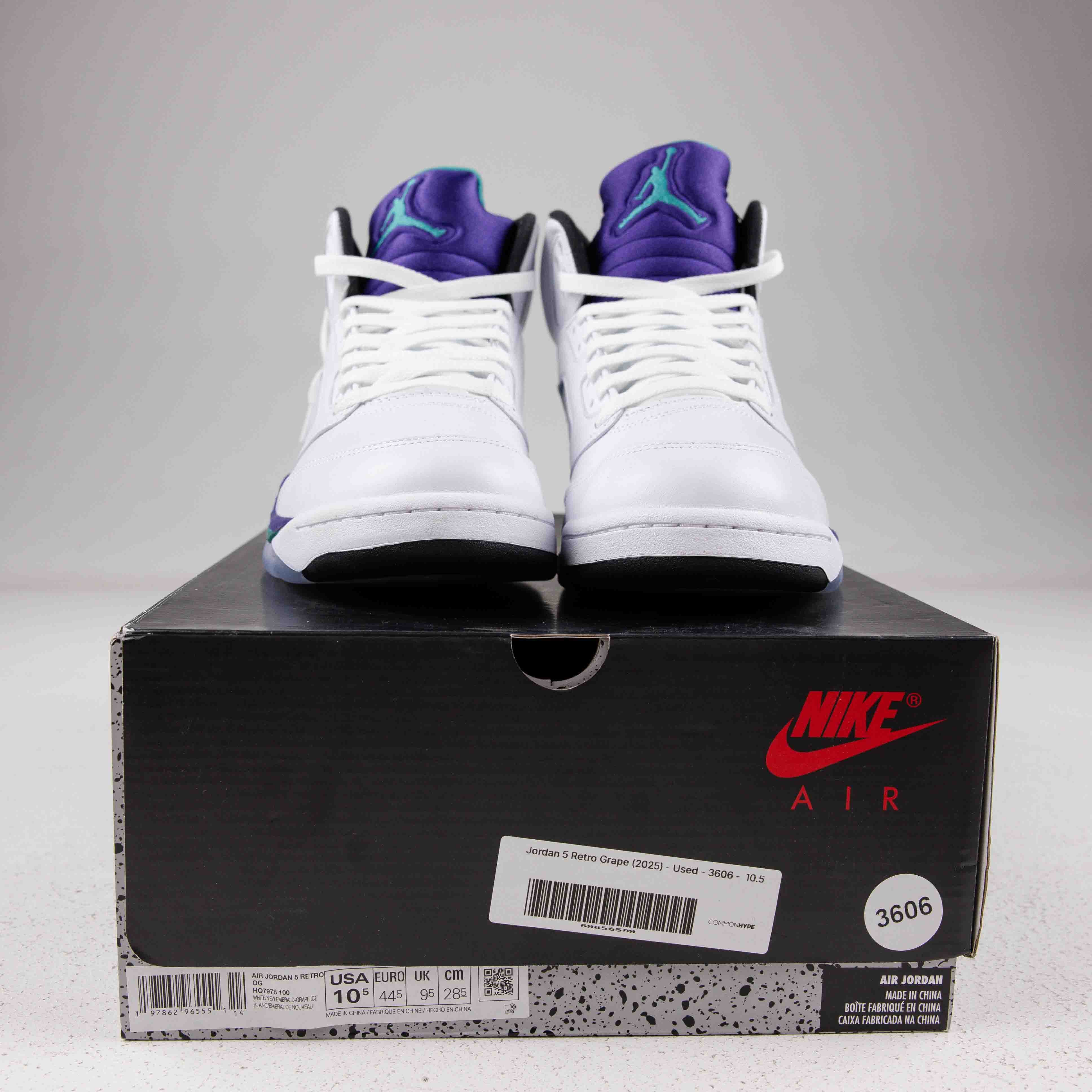 Jordan 5 Retro Grape (2025) - Used - 3606