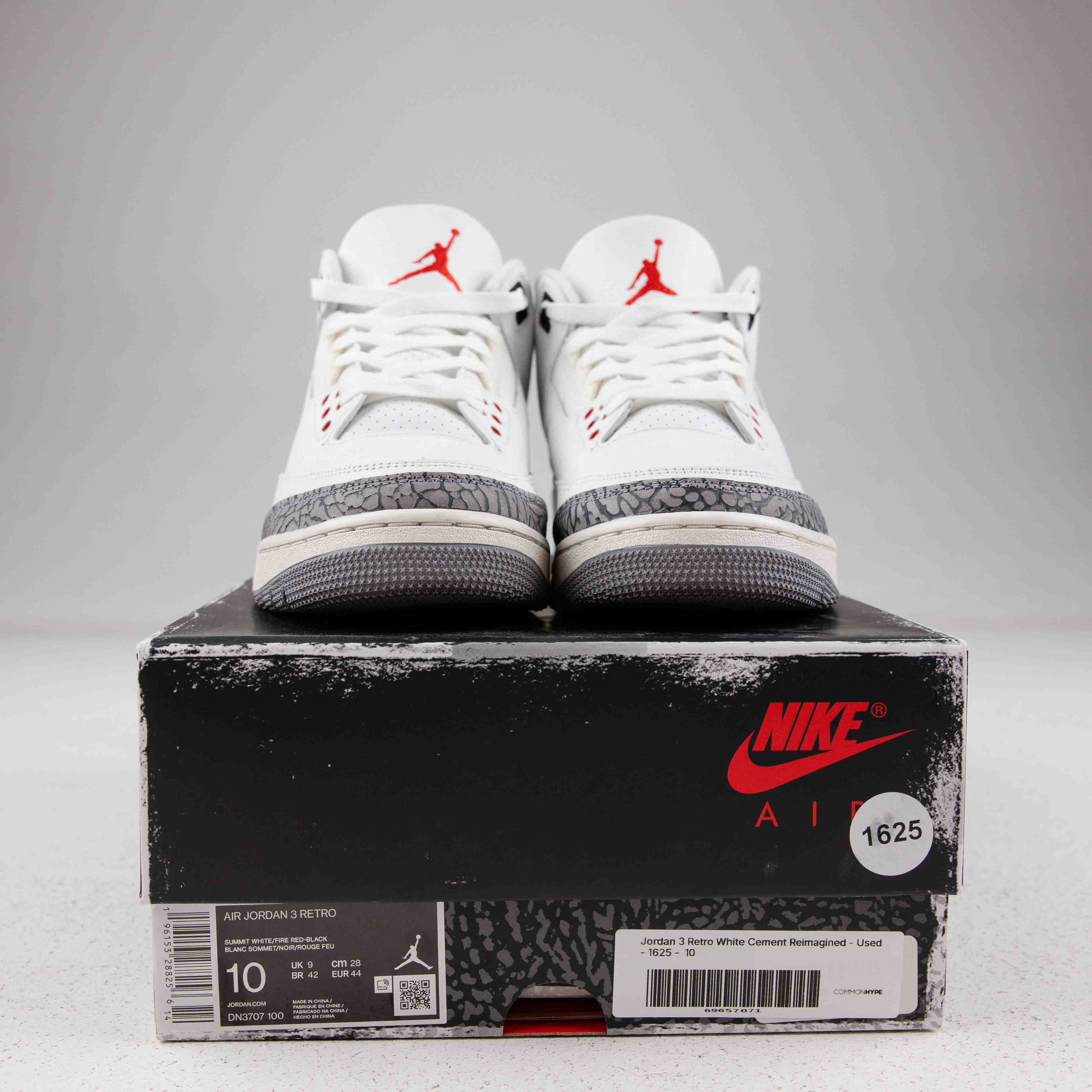 Jordan 3 Retro White Cement Reimagined - Used - 1625
