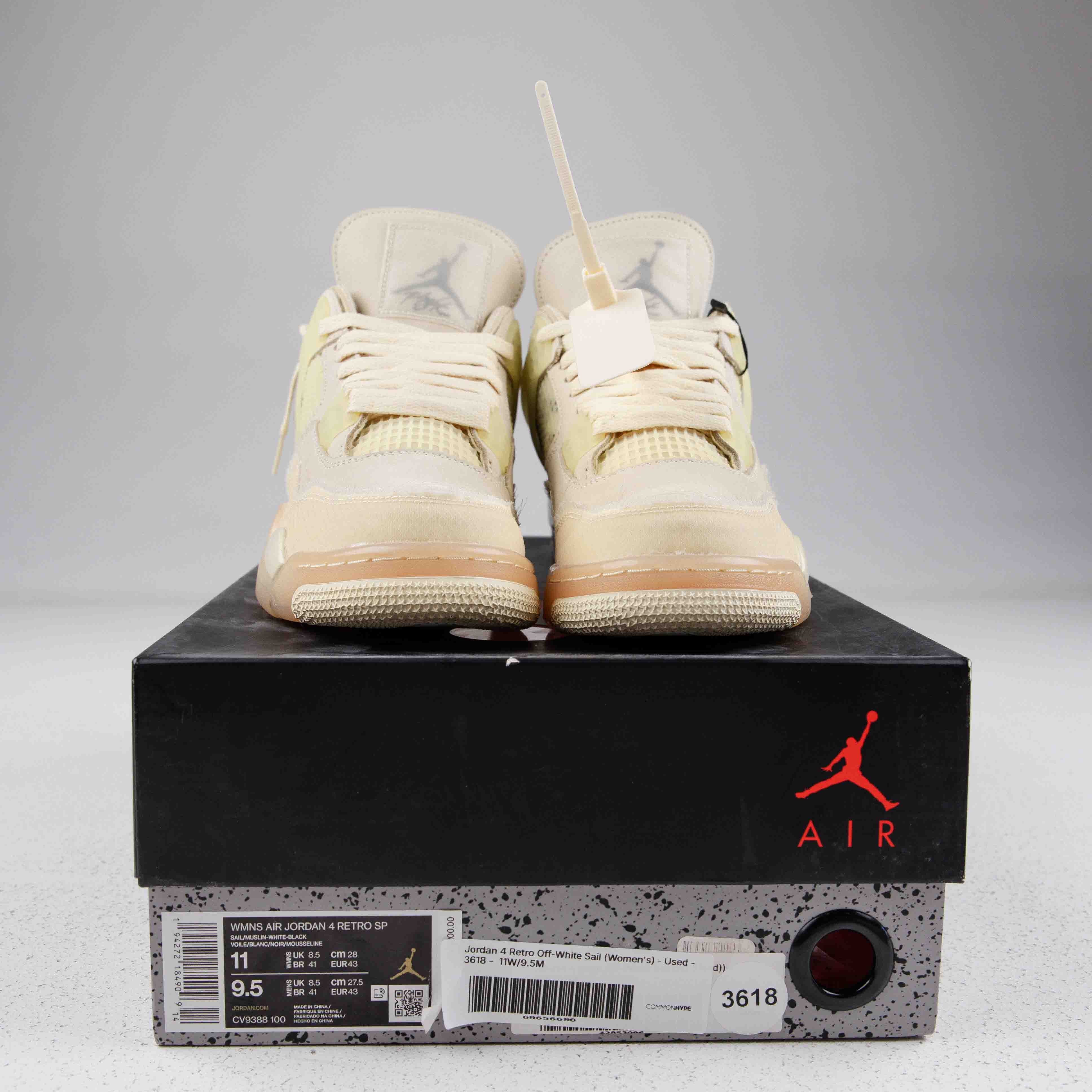 Jordan 4 Retro Off-White Sail (Women's) - Used - 3618