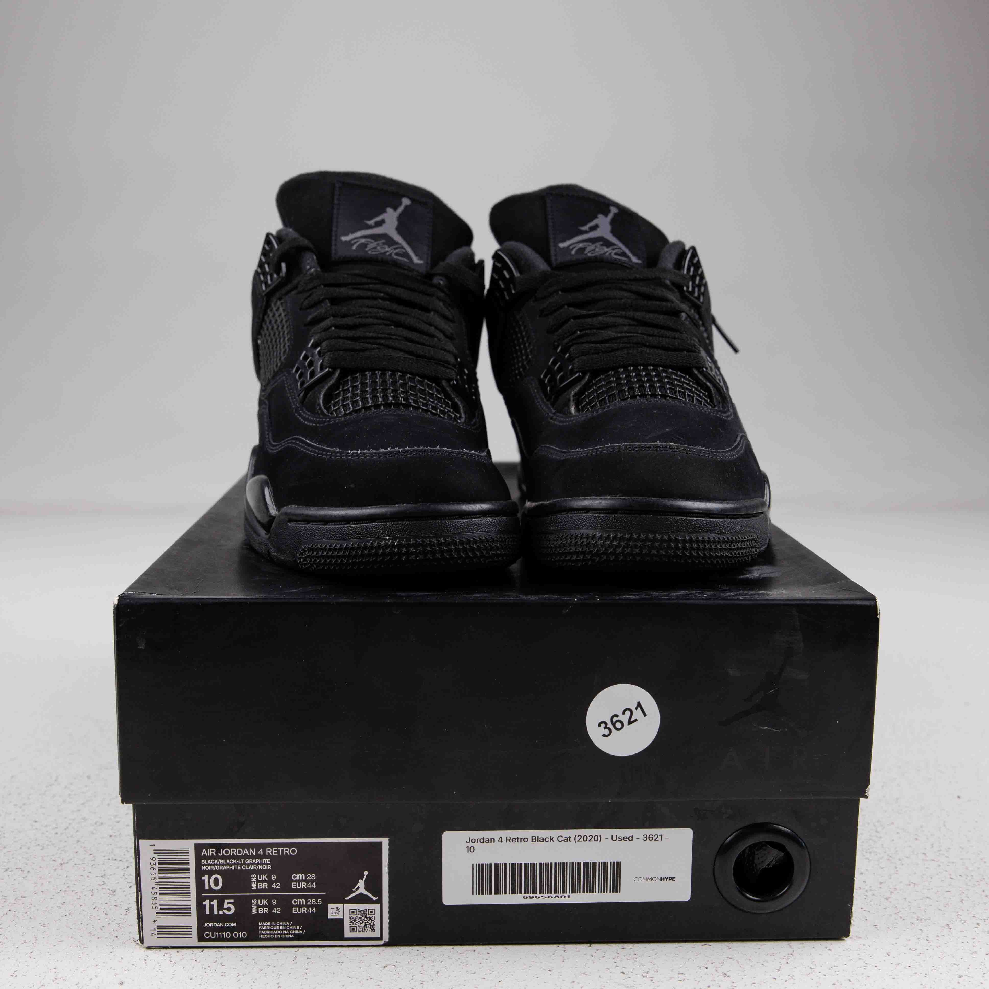 Jordan 4 Retro Black Cat (2020) - Used - 3621