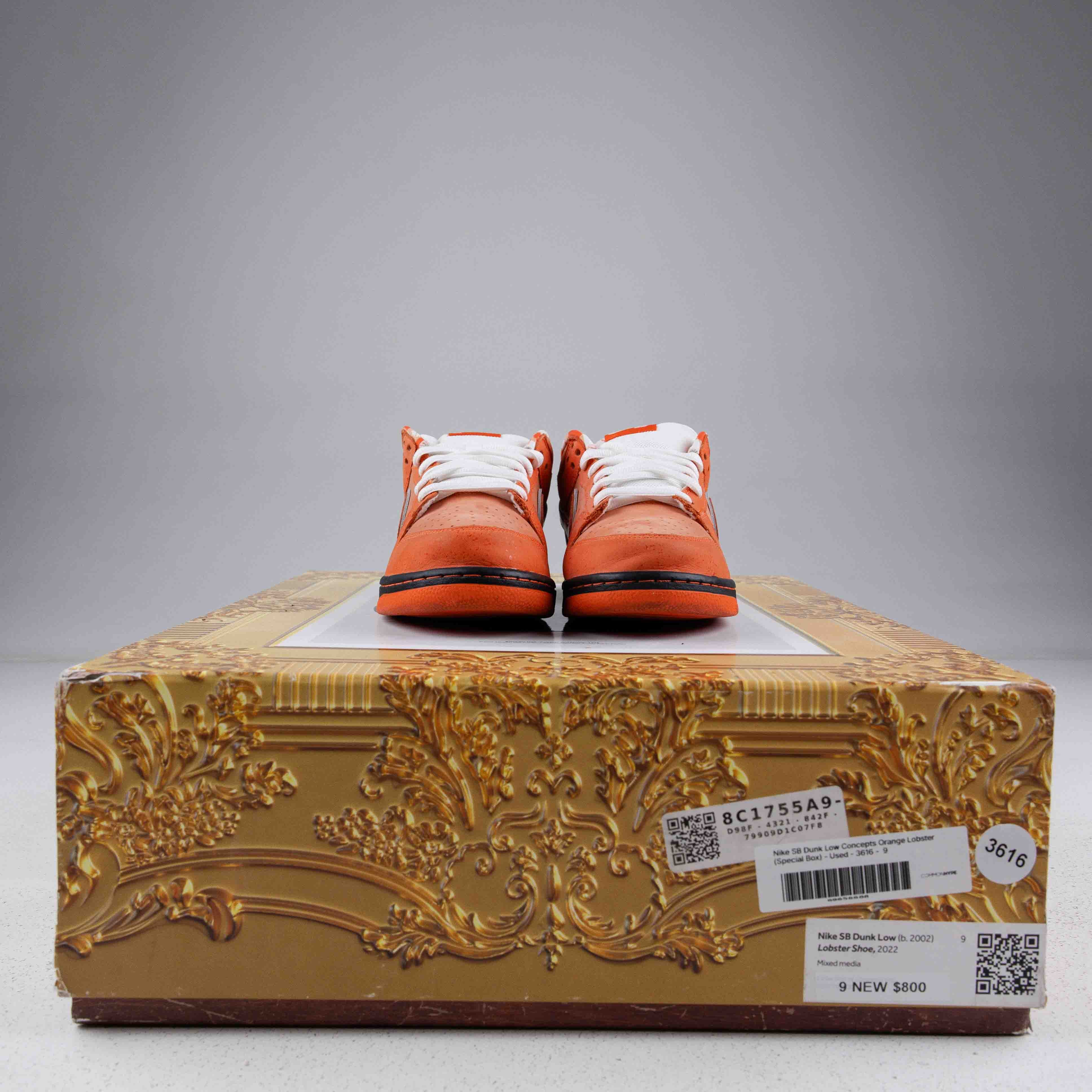 Nike SB Dunk Low Concepts Orange Lobster (Special Box) - Used - 3616