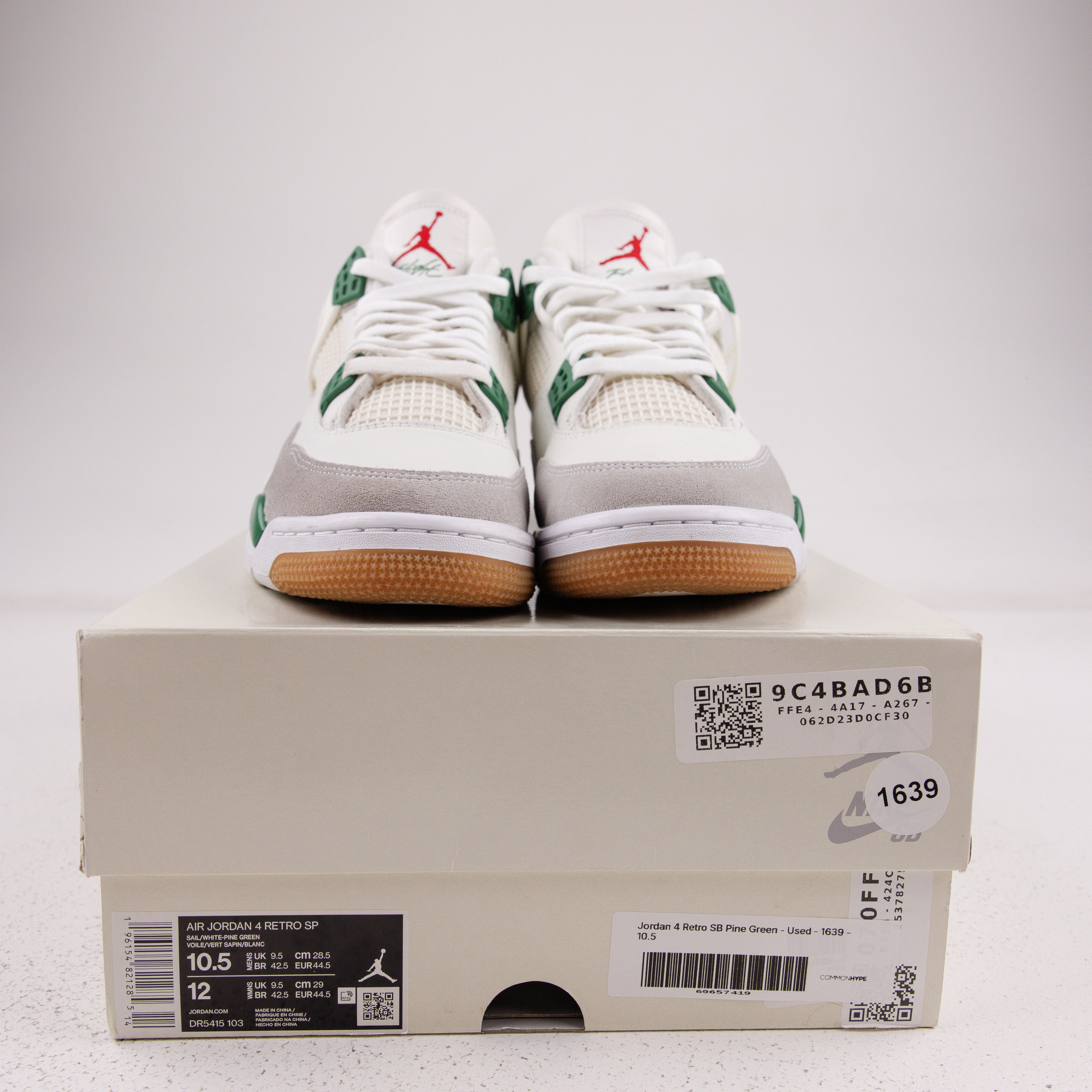 Jordan 4 Retro SB Pine Green - Used - 1639