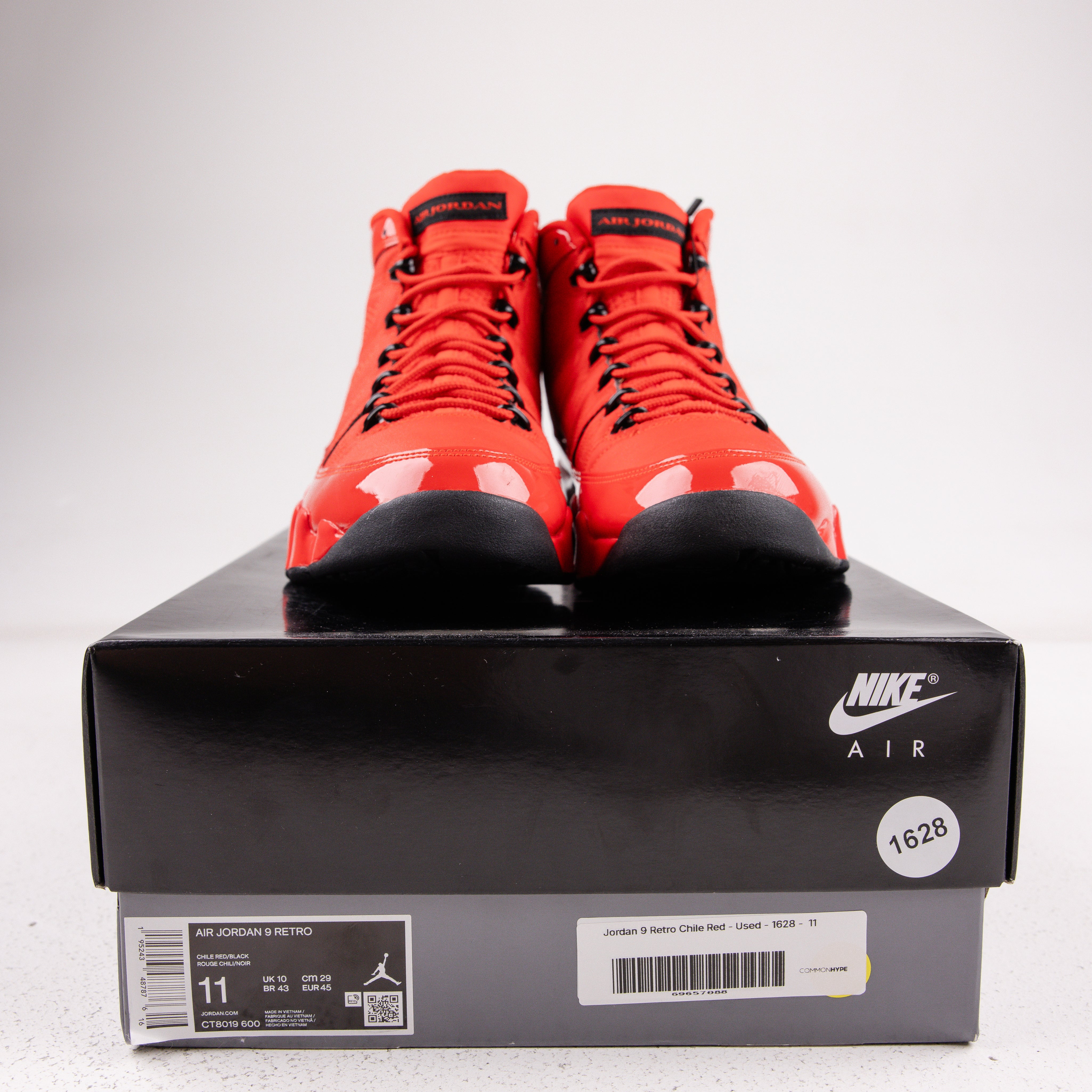 Jordan 9 Retro Chile Red - Used - 1628