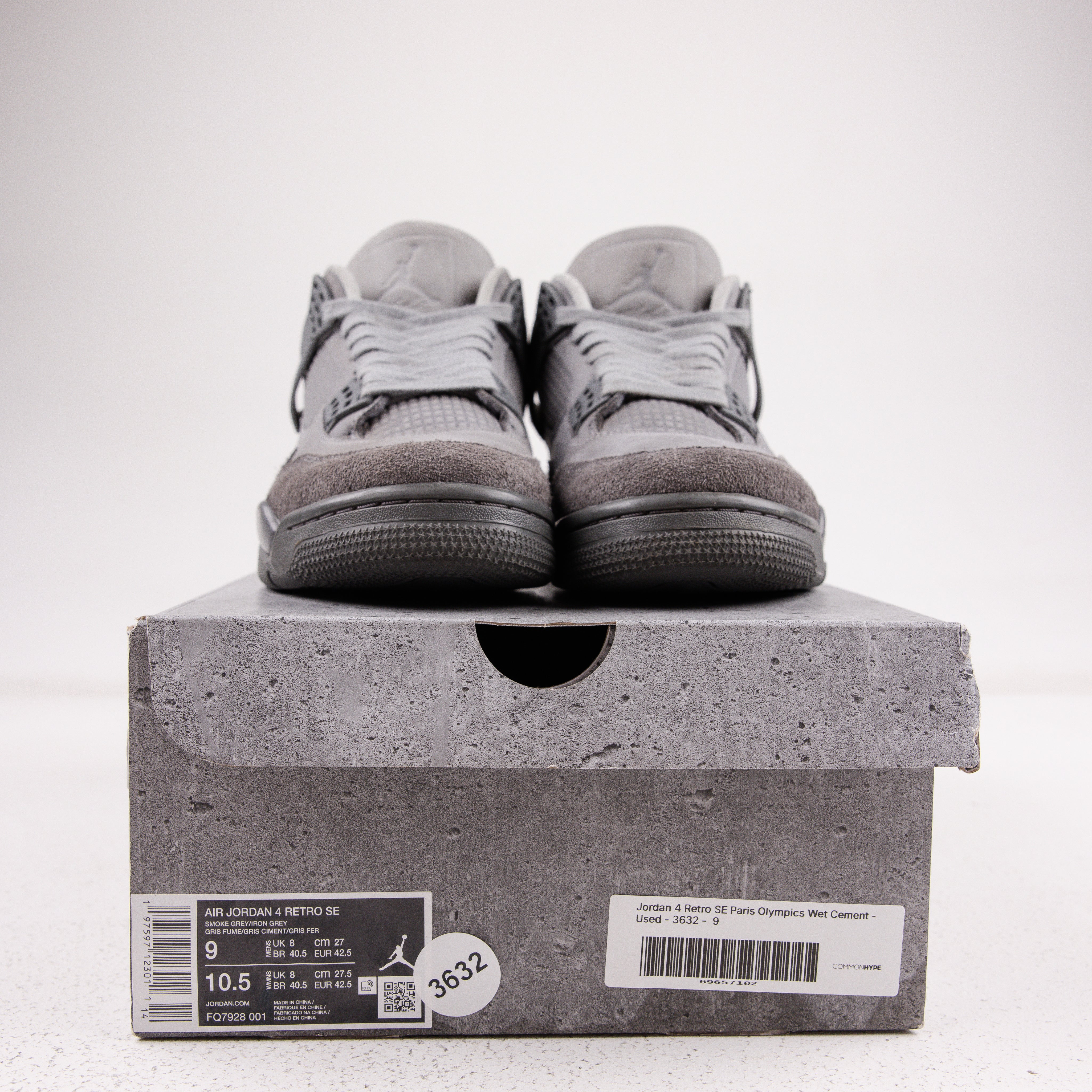 Jordan 4 Retro SE Paris Olympics Wet Cement - Used - 3632