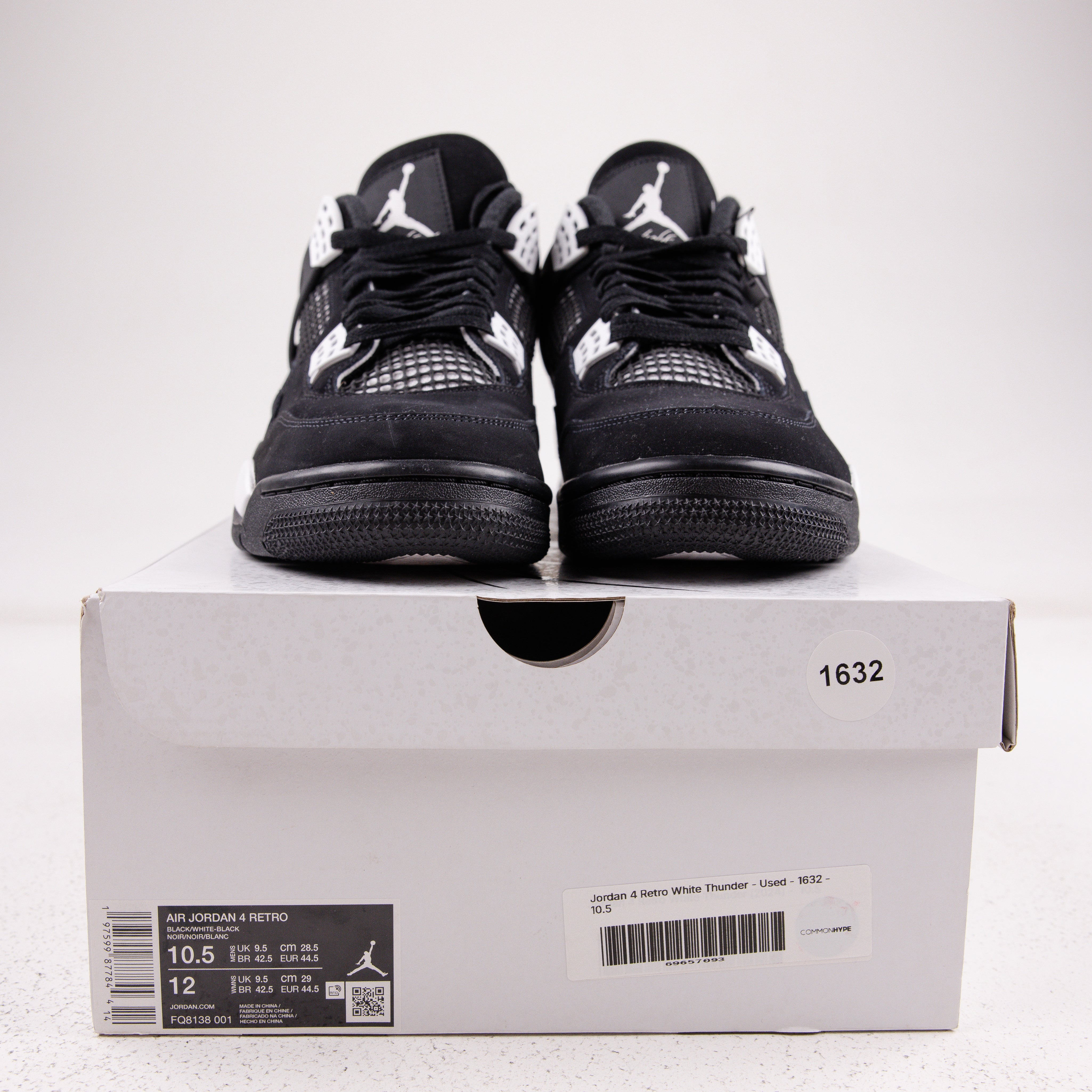 Jordan 4 Retro White Thunder - Used - 1632