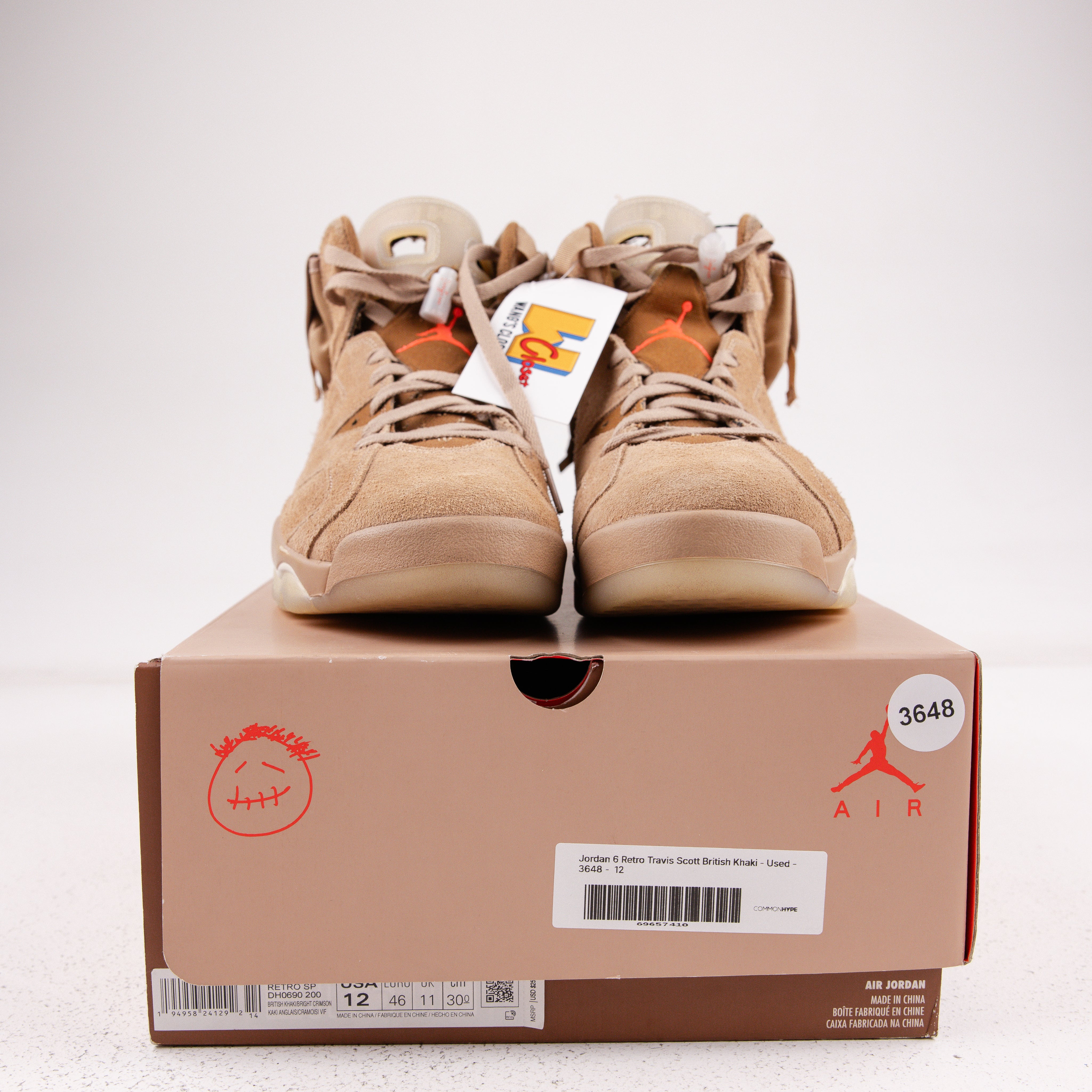 Jordan 6 Retro Travis Scott British Khaki - Used - 3648