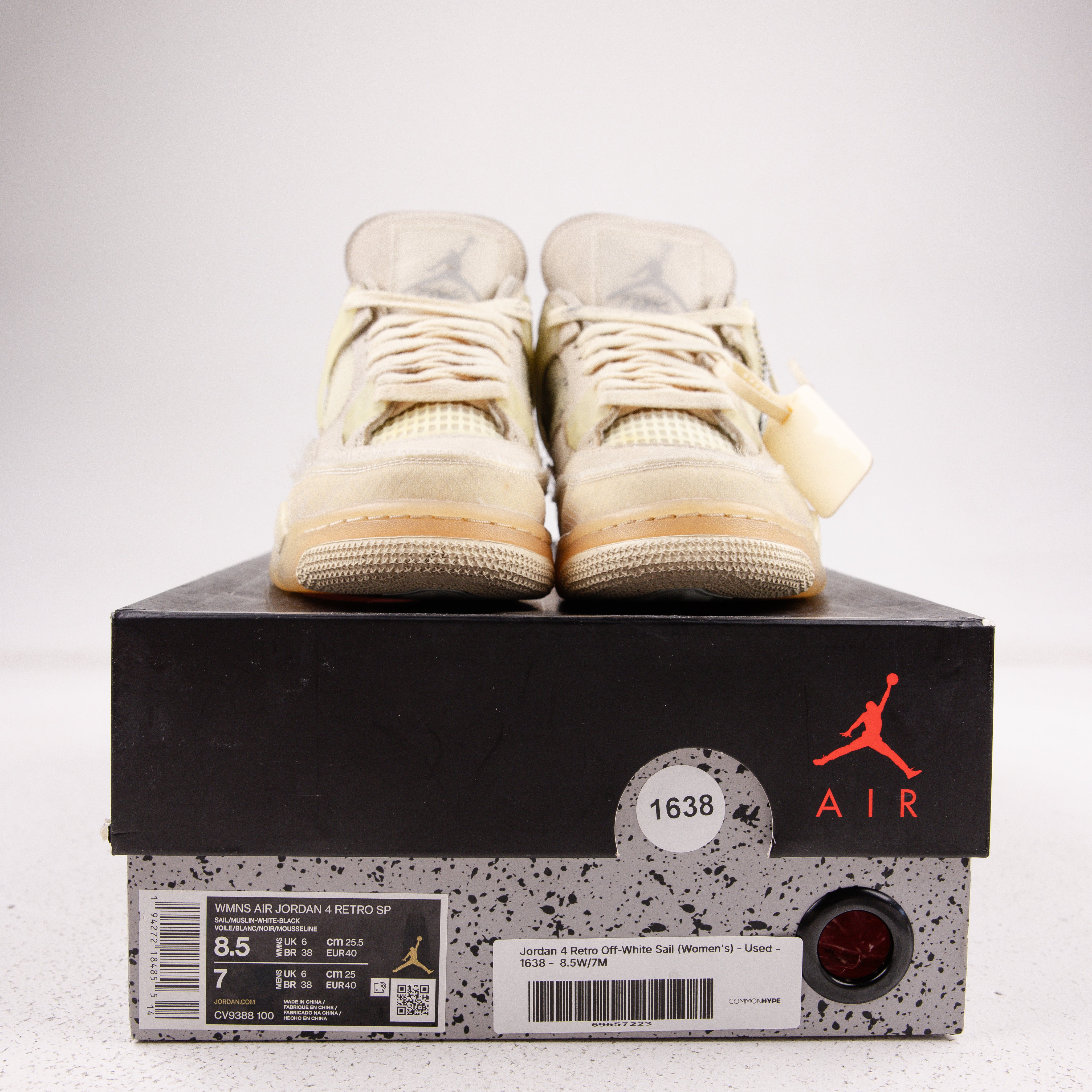 Jordan 4 Retro Off-White Sail (Women's) - Used - 1638