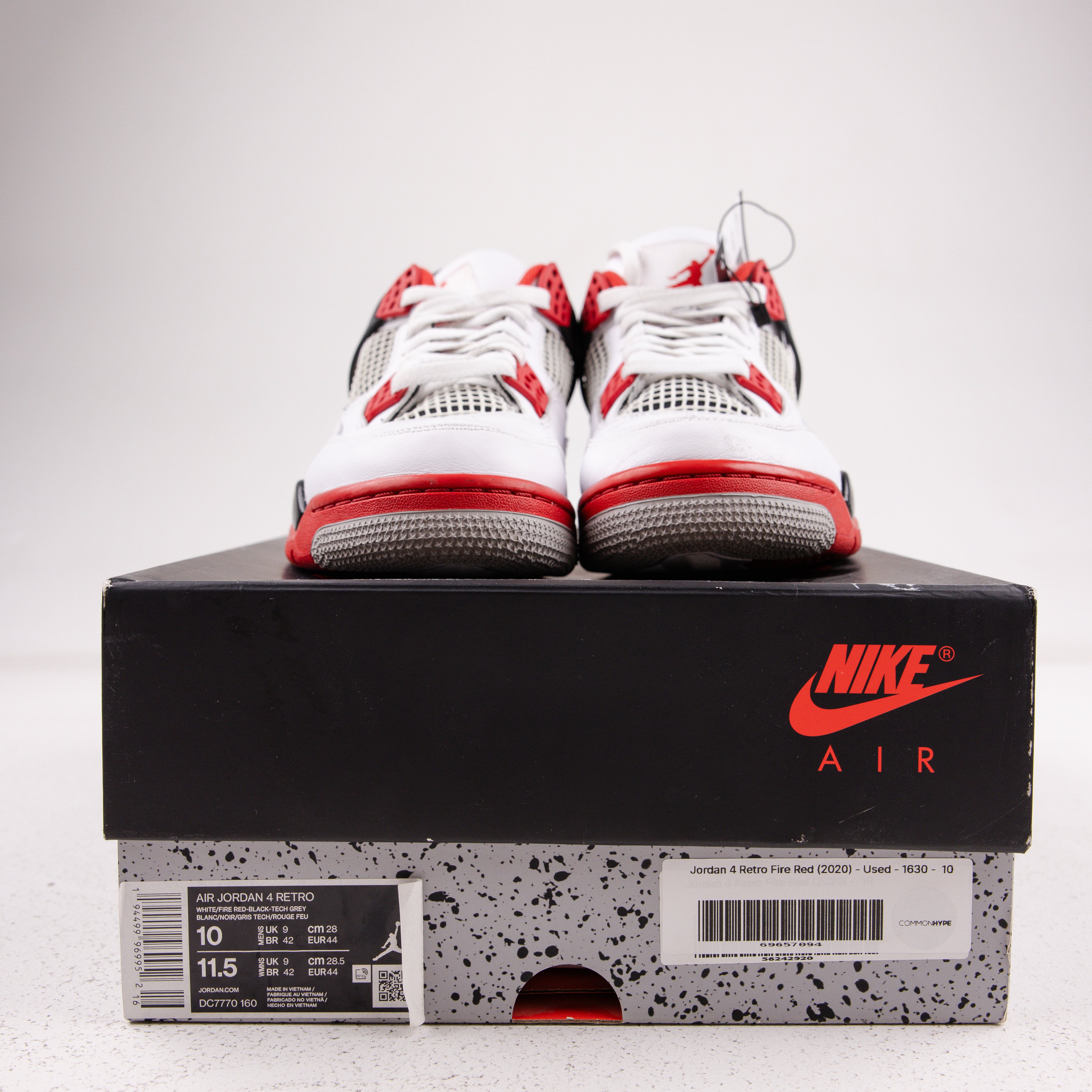 Jordan 4 Retro Fire Red (2020) - Used - 1630