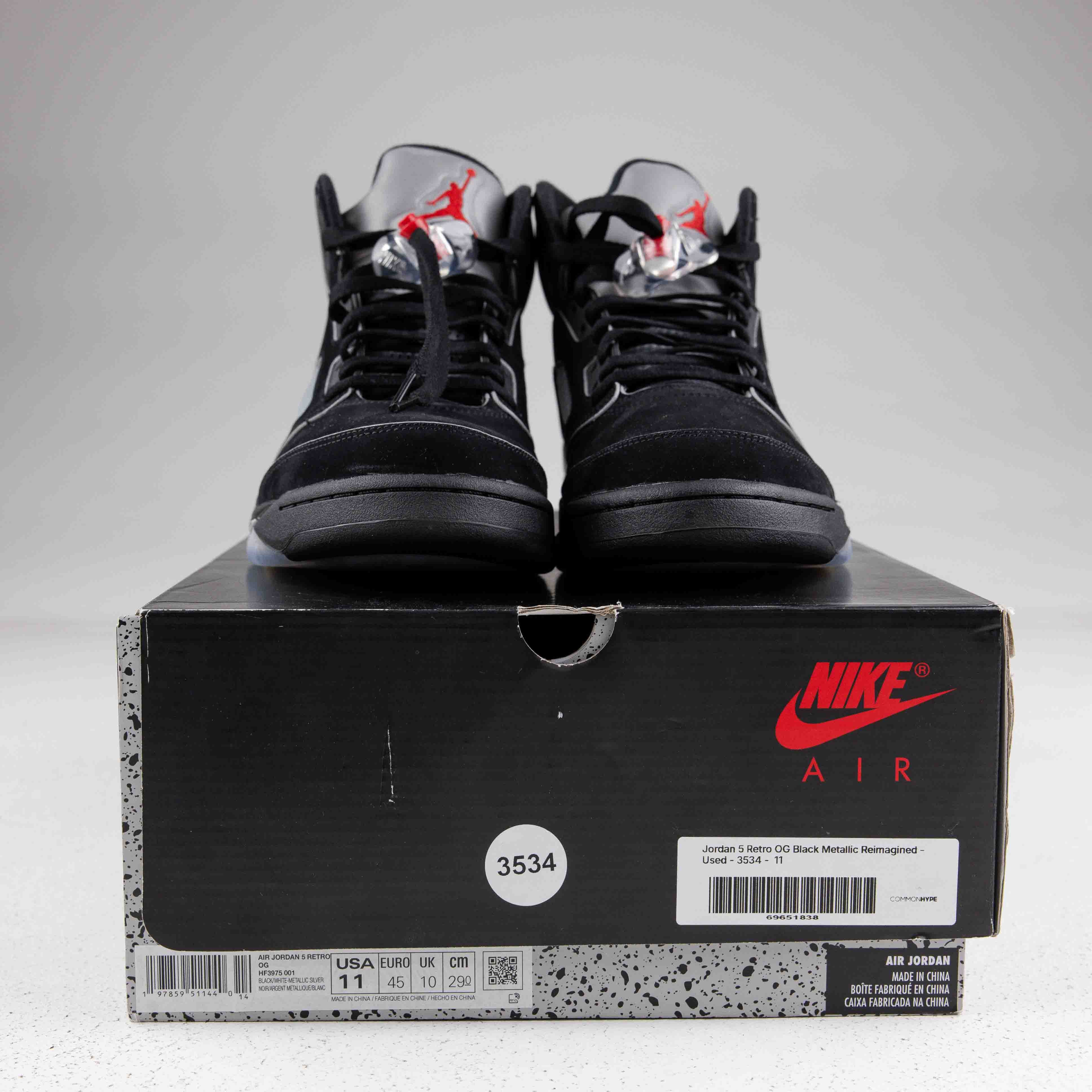 Jordan 5 Retro OG Black Metallic Reimagined - Used - 3534