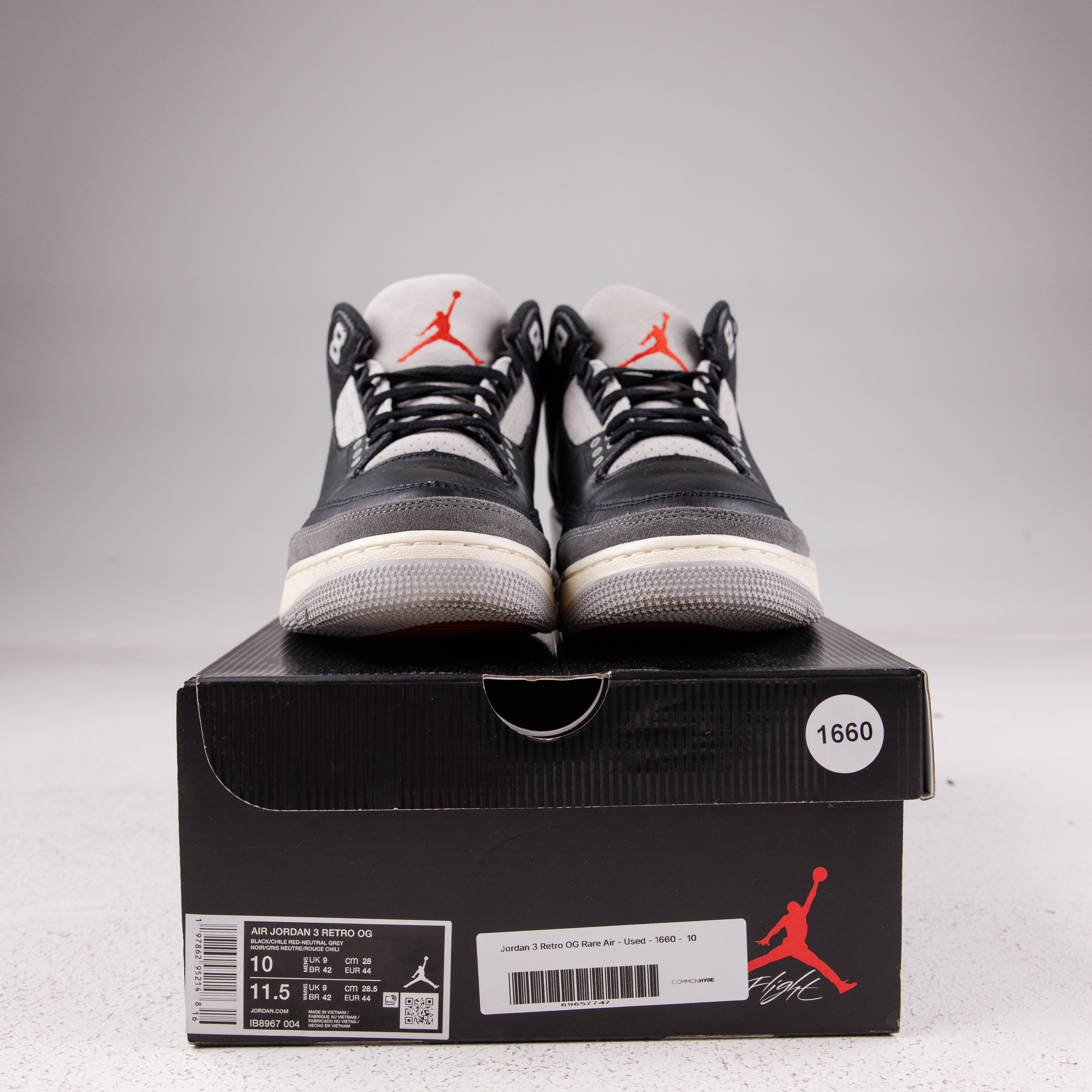 Jordan 3 Retro OG Rare Air - Used - 1660