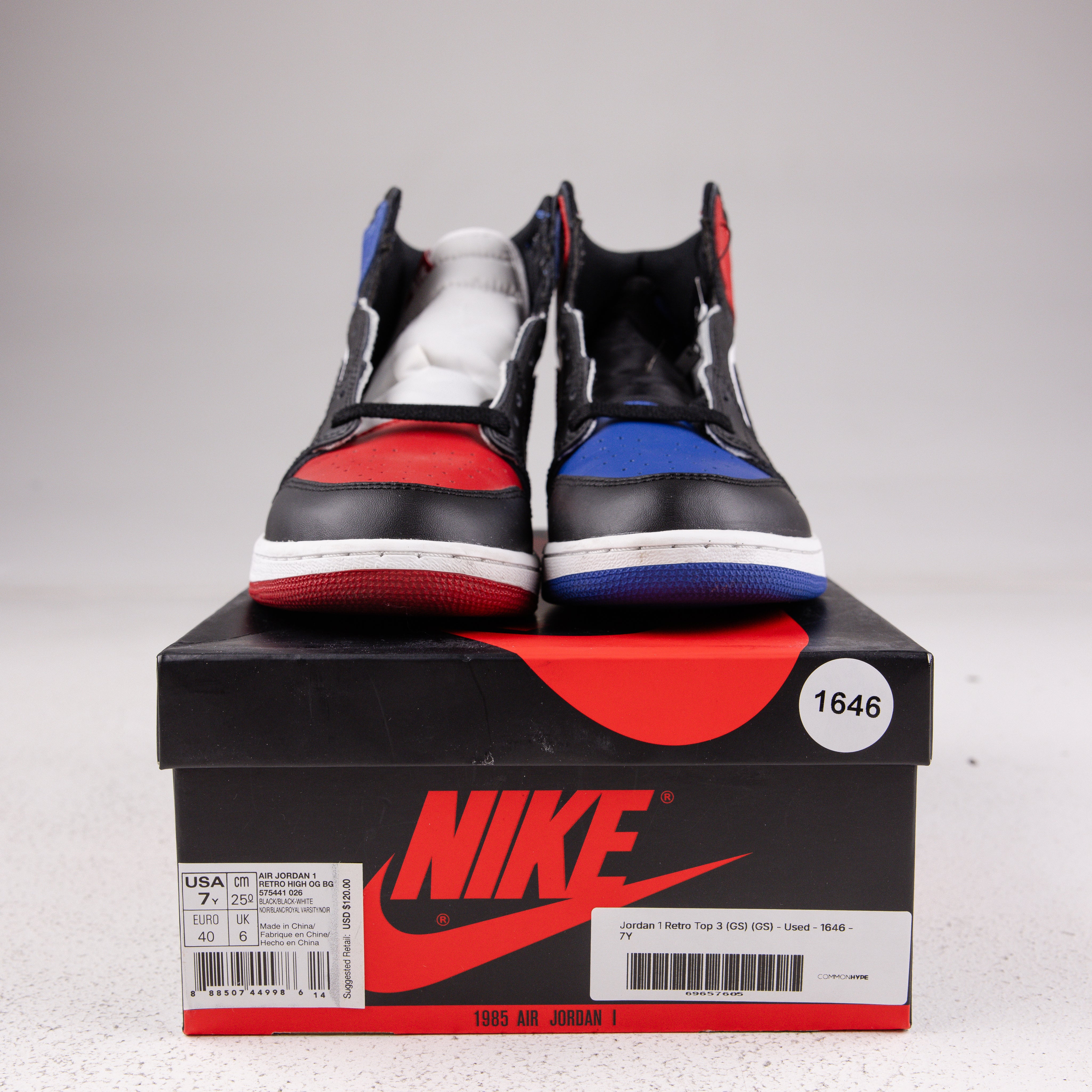 Jordan 1 Retro Top 3 (GS) (GS) - Used - 1646