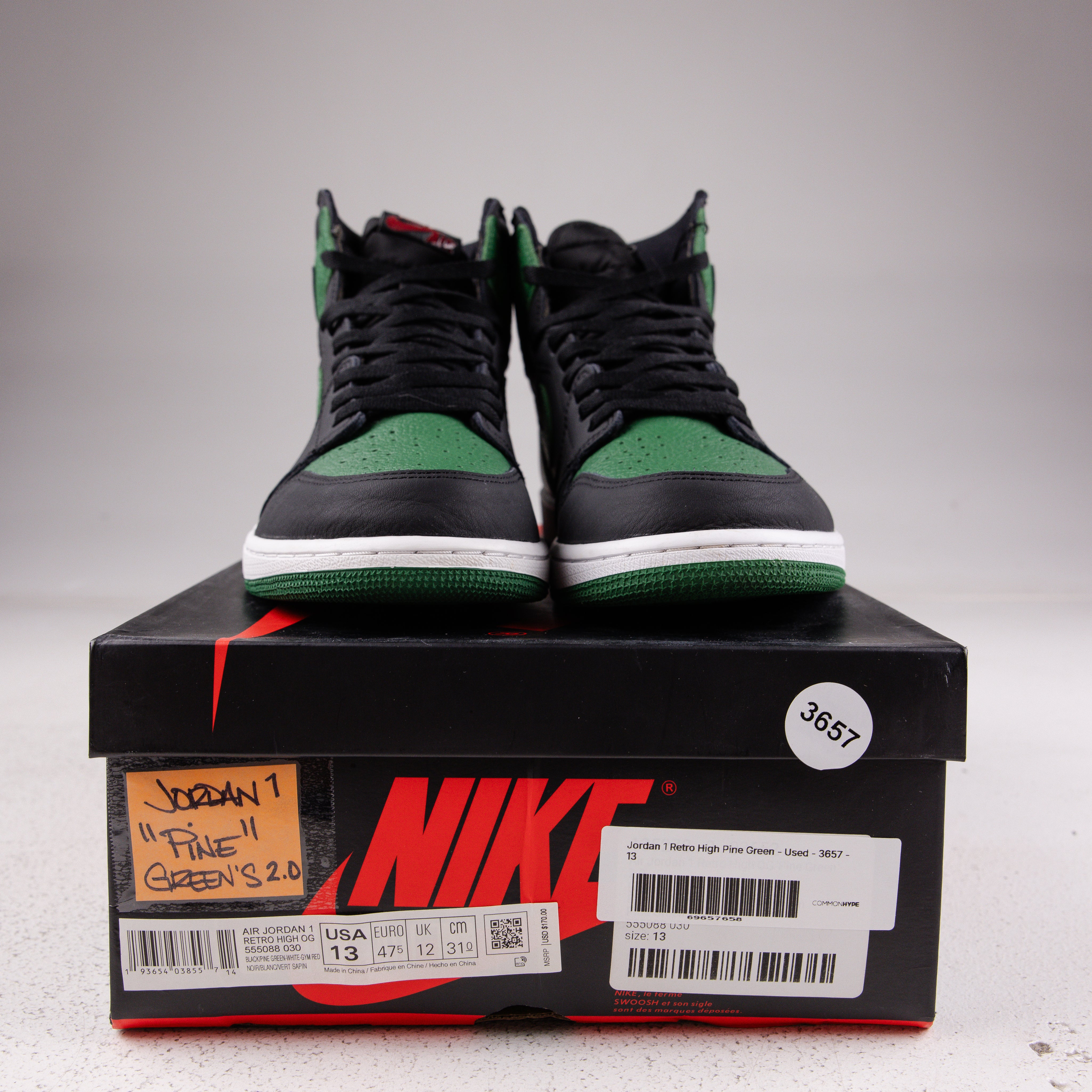 Jordan 1 Retro High Pine Green - Used - 3657