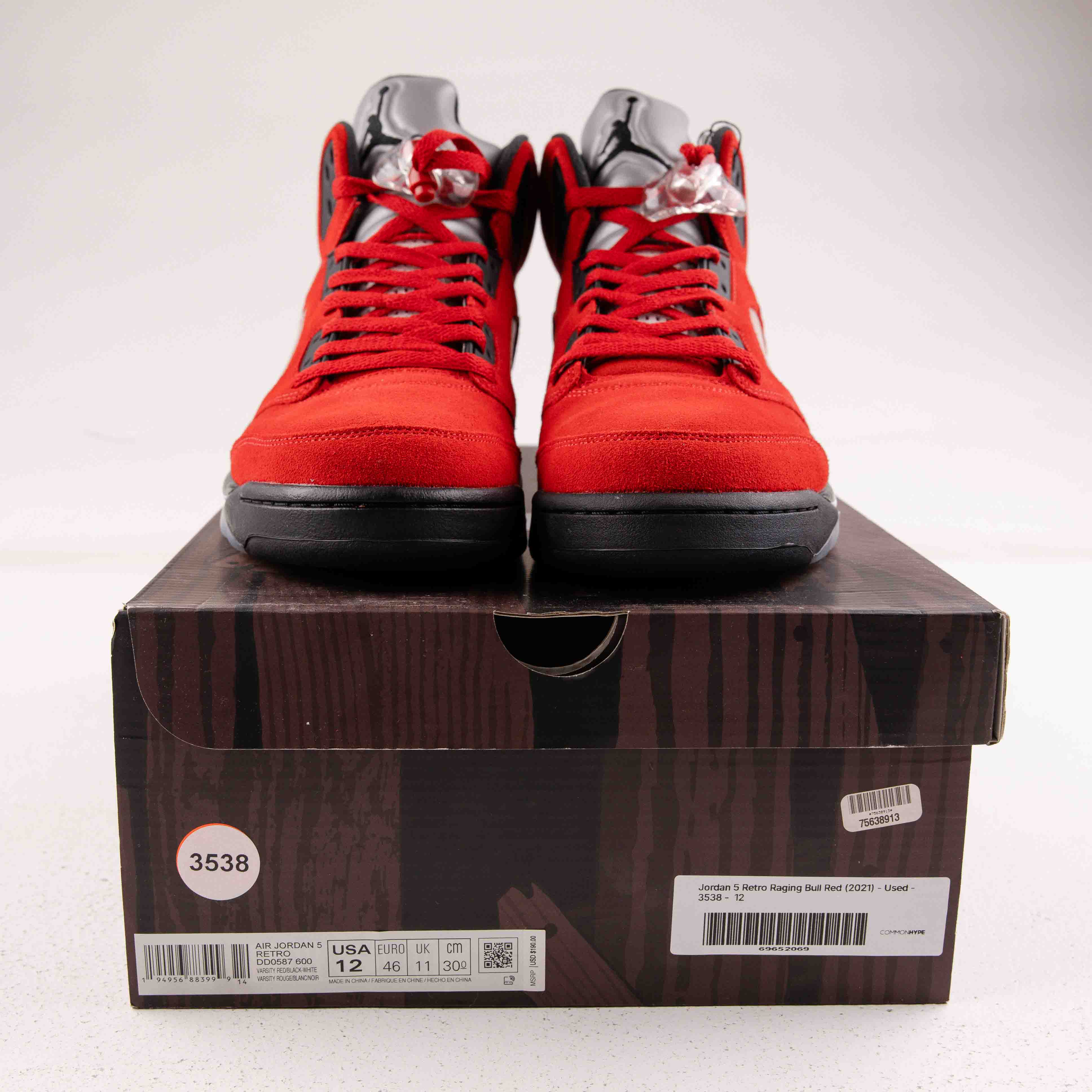 Jordan 5 Retro Raging Bull Red (2021) - Used - 3538