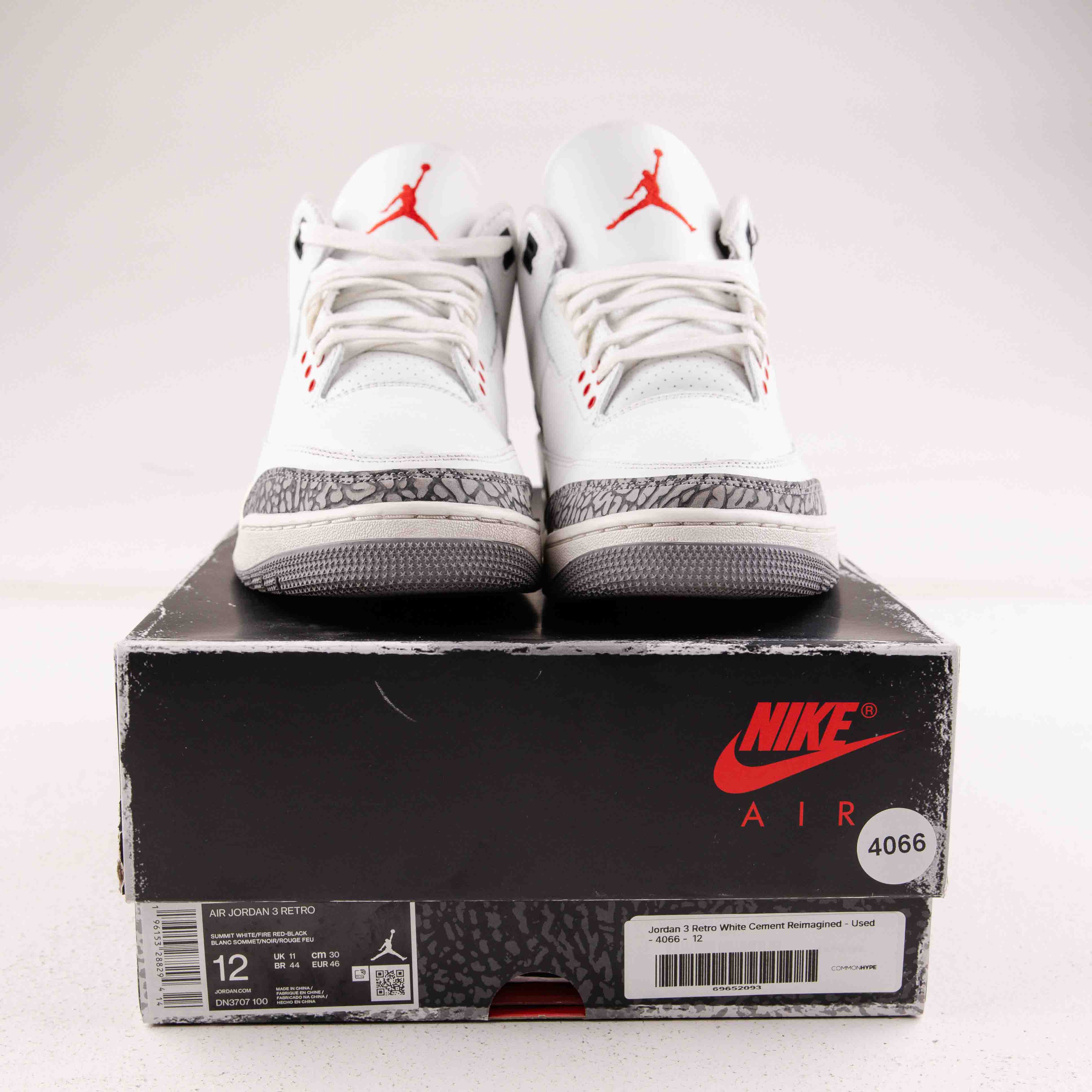 Jordan 3 Retro White Cement Reimagined - Used - 4066