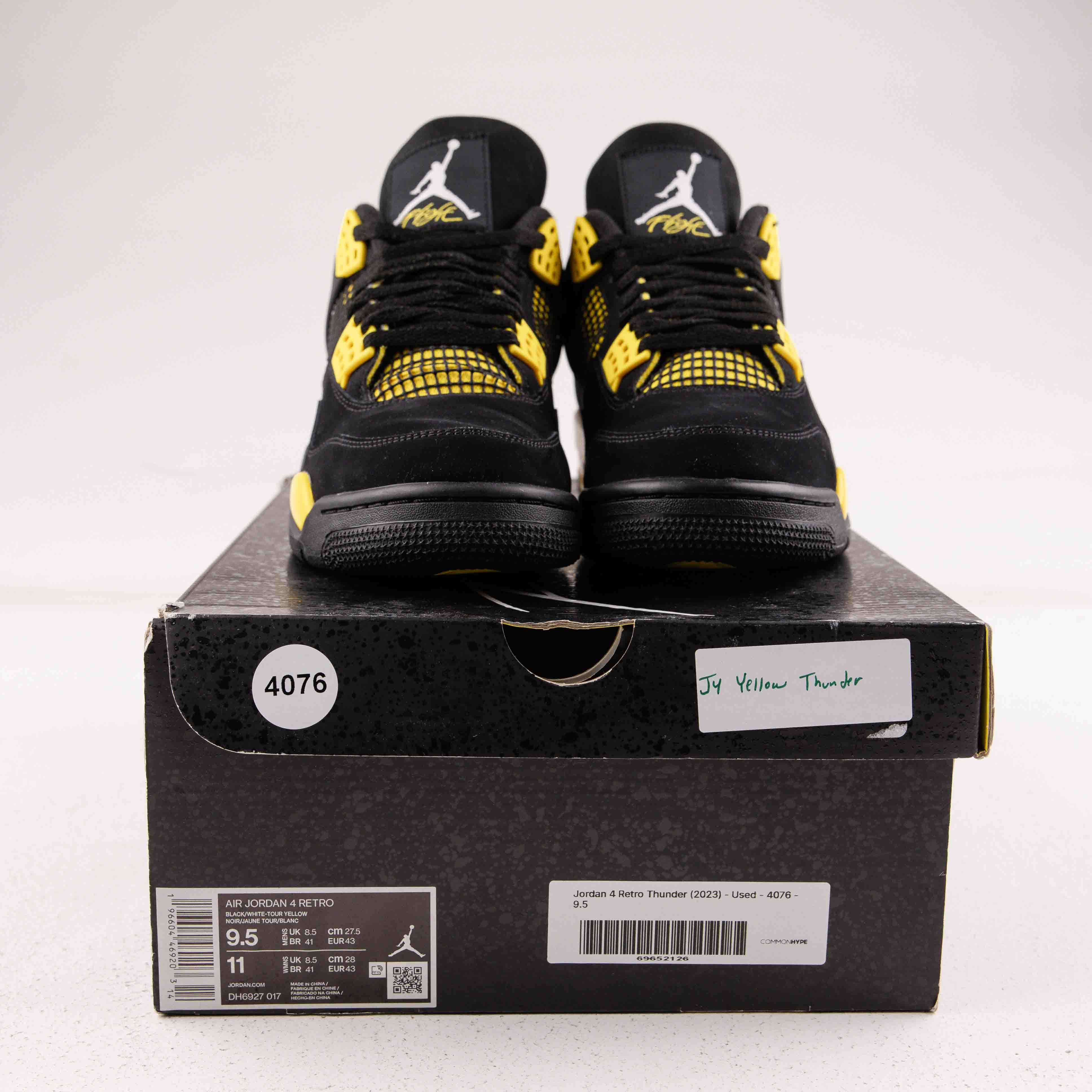 Jordan 4 Retro Thunder (2023) - Used - 4076