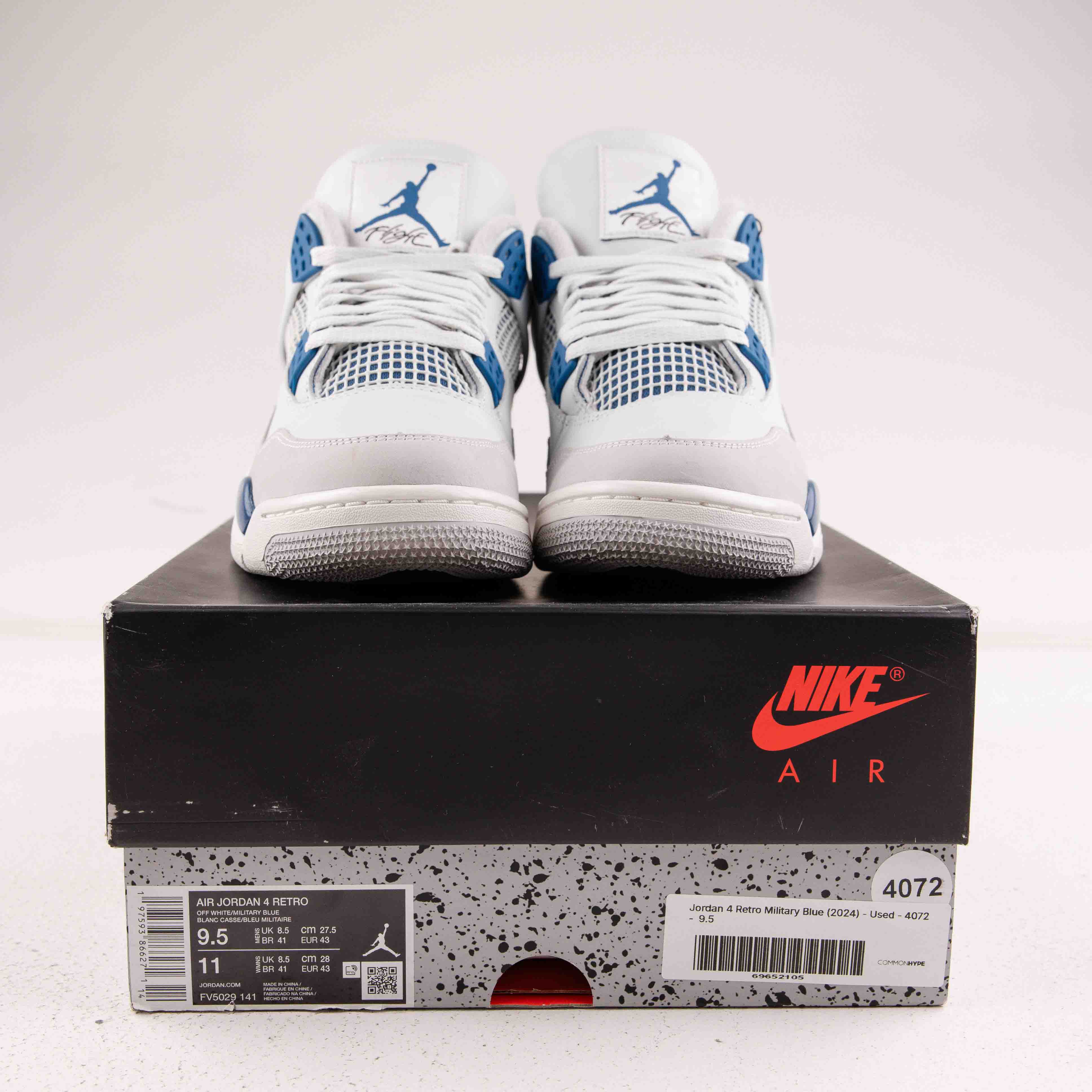 Jordan 4 Retro Military Blue (2024) - Used - 4072