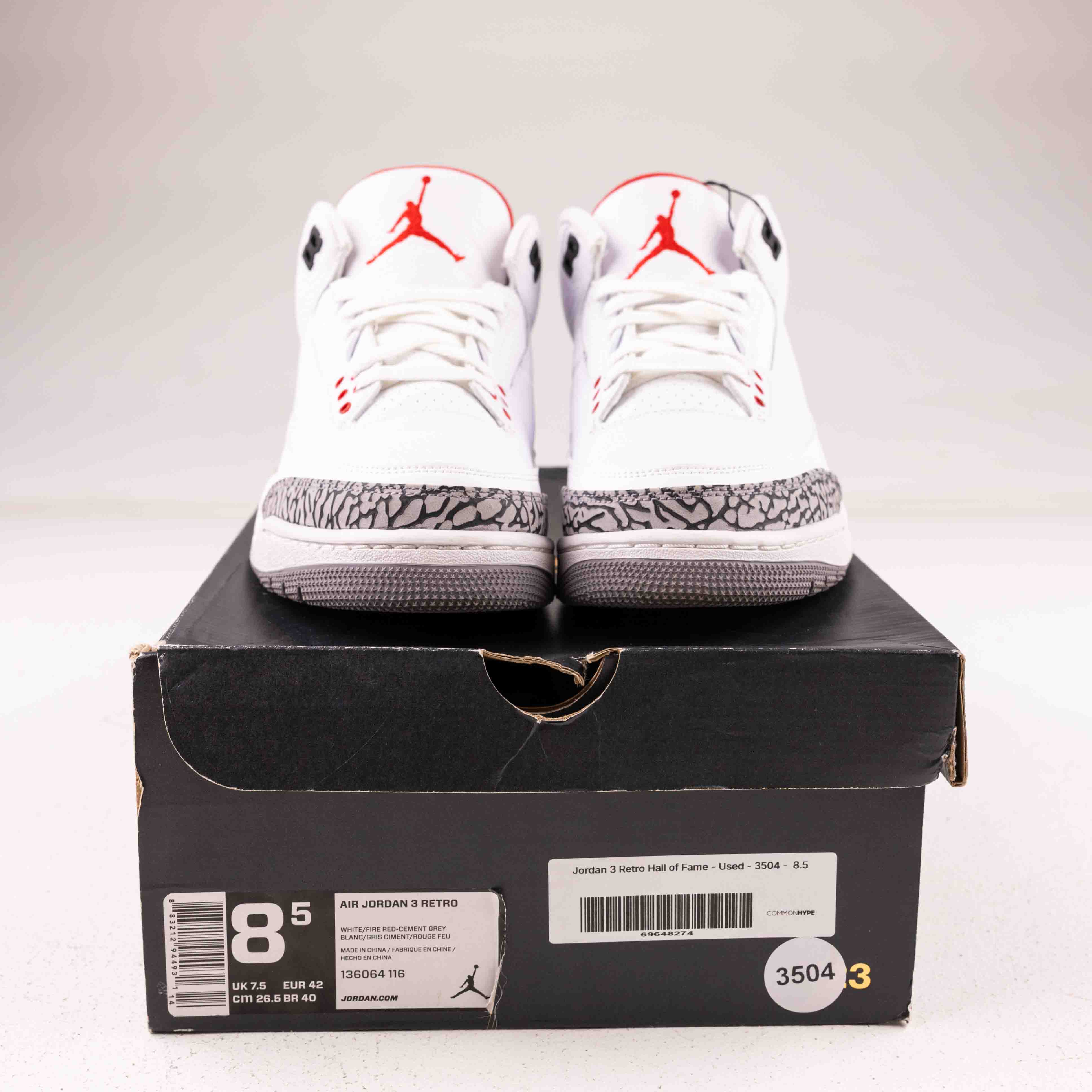 Jordan 3 Retro Hall of Fame - Used - 3504 - Common Hype