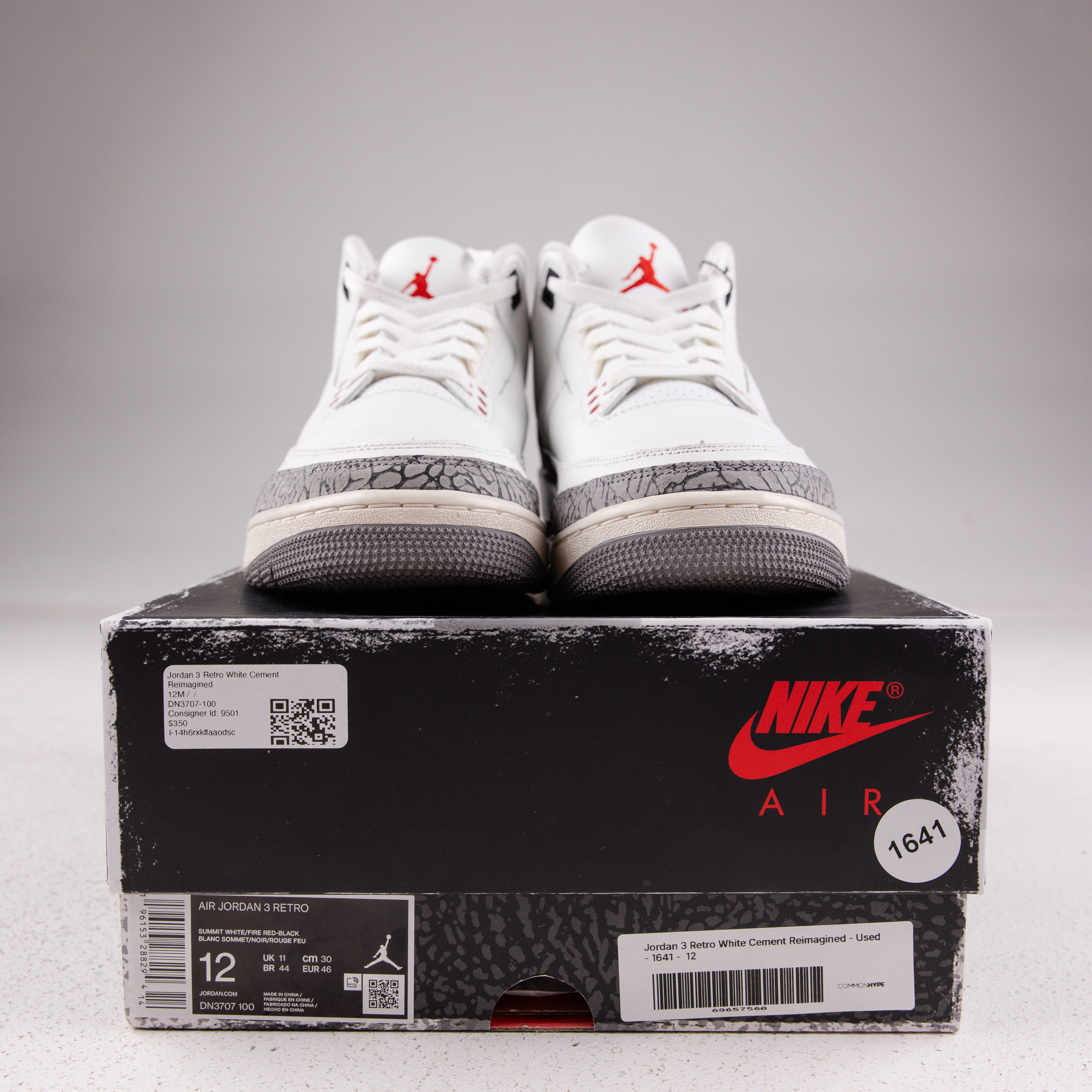 Jordan 3 Retro White Cement Reimagined - Used - 1641