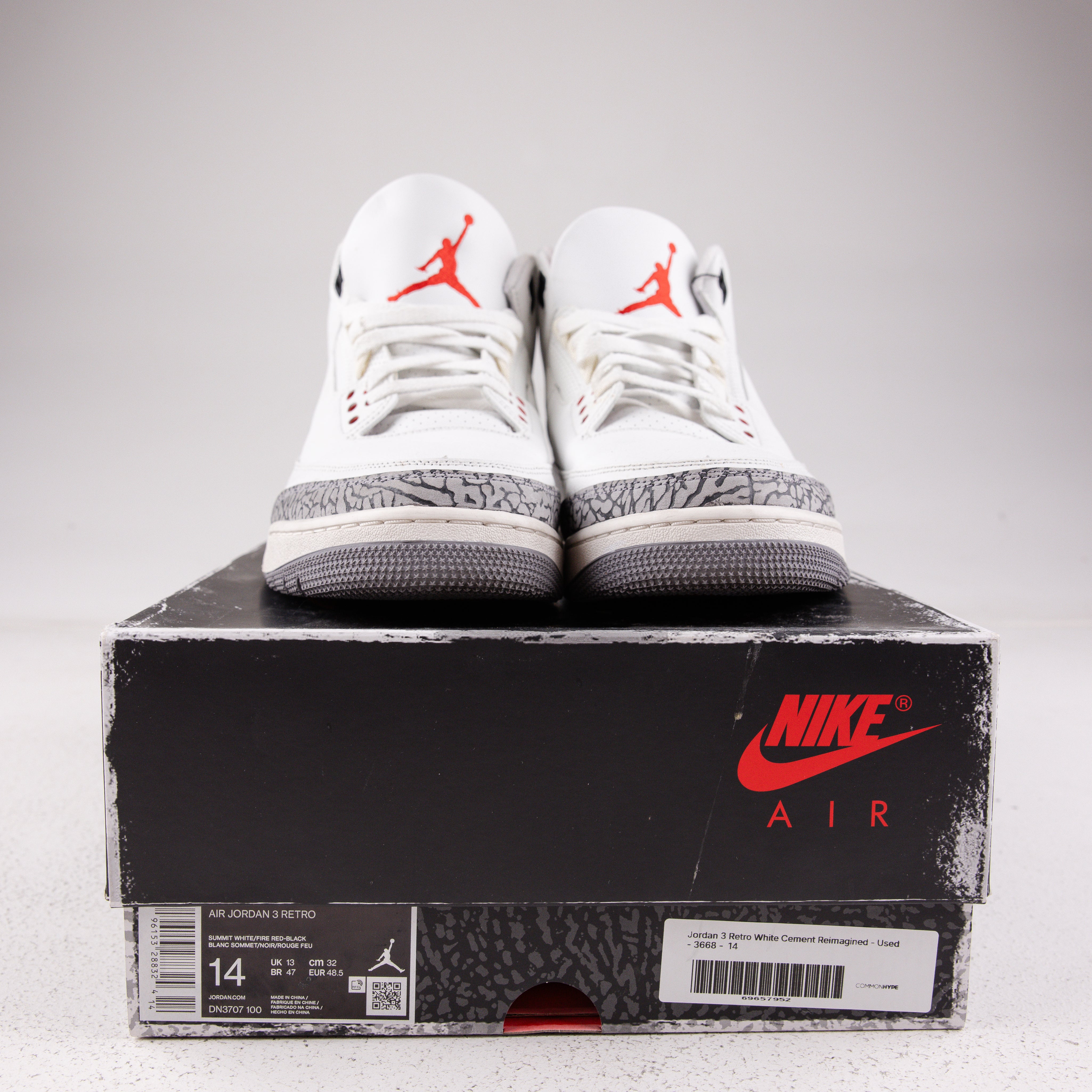 Jordan 3 Retro White Cement Reimagined - Used - 3668