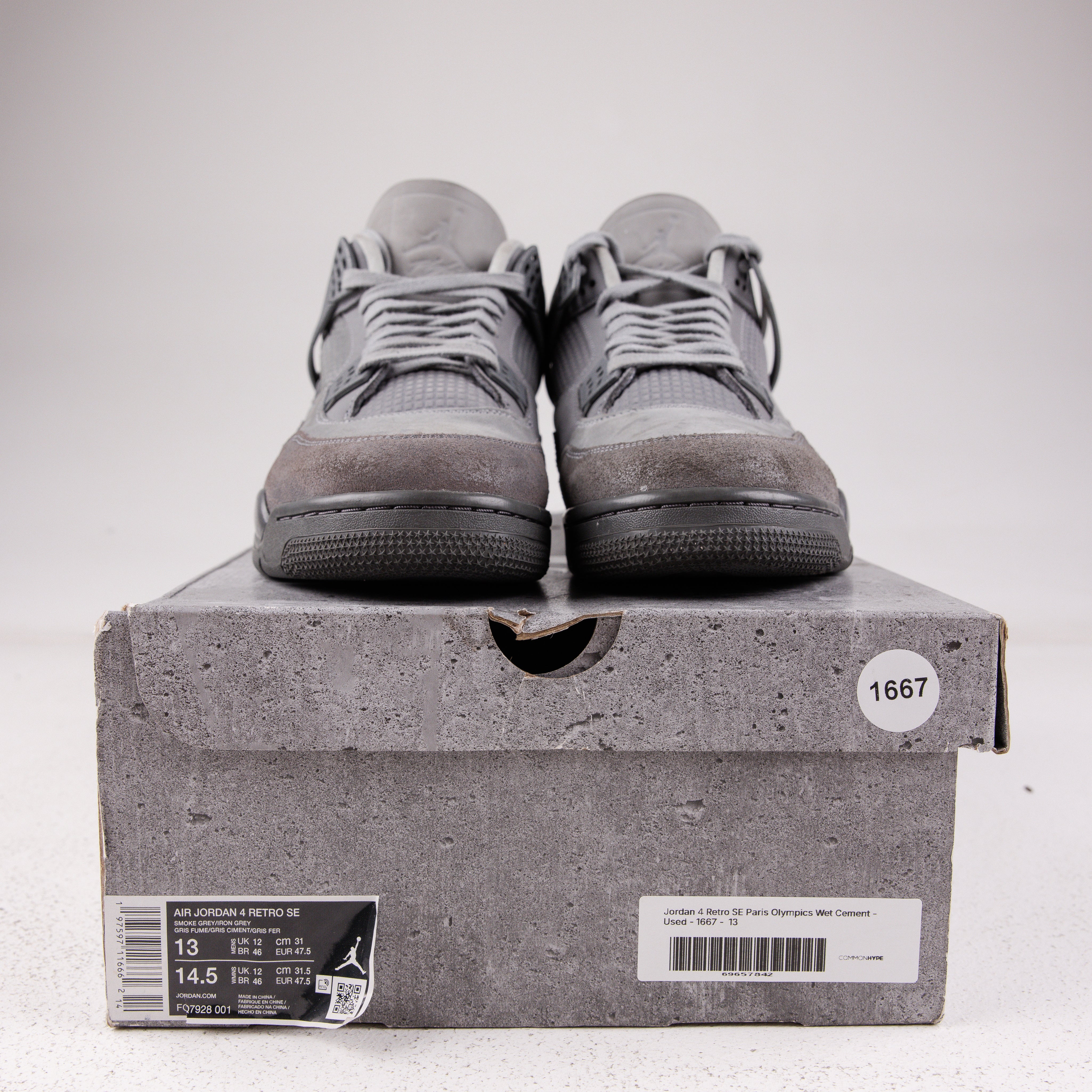 Jordan 4 Retro SE Paris Olympics Wet Cement - Used - 1667
