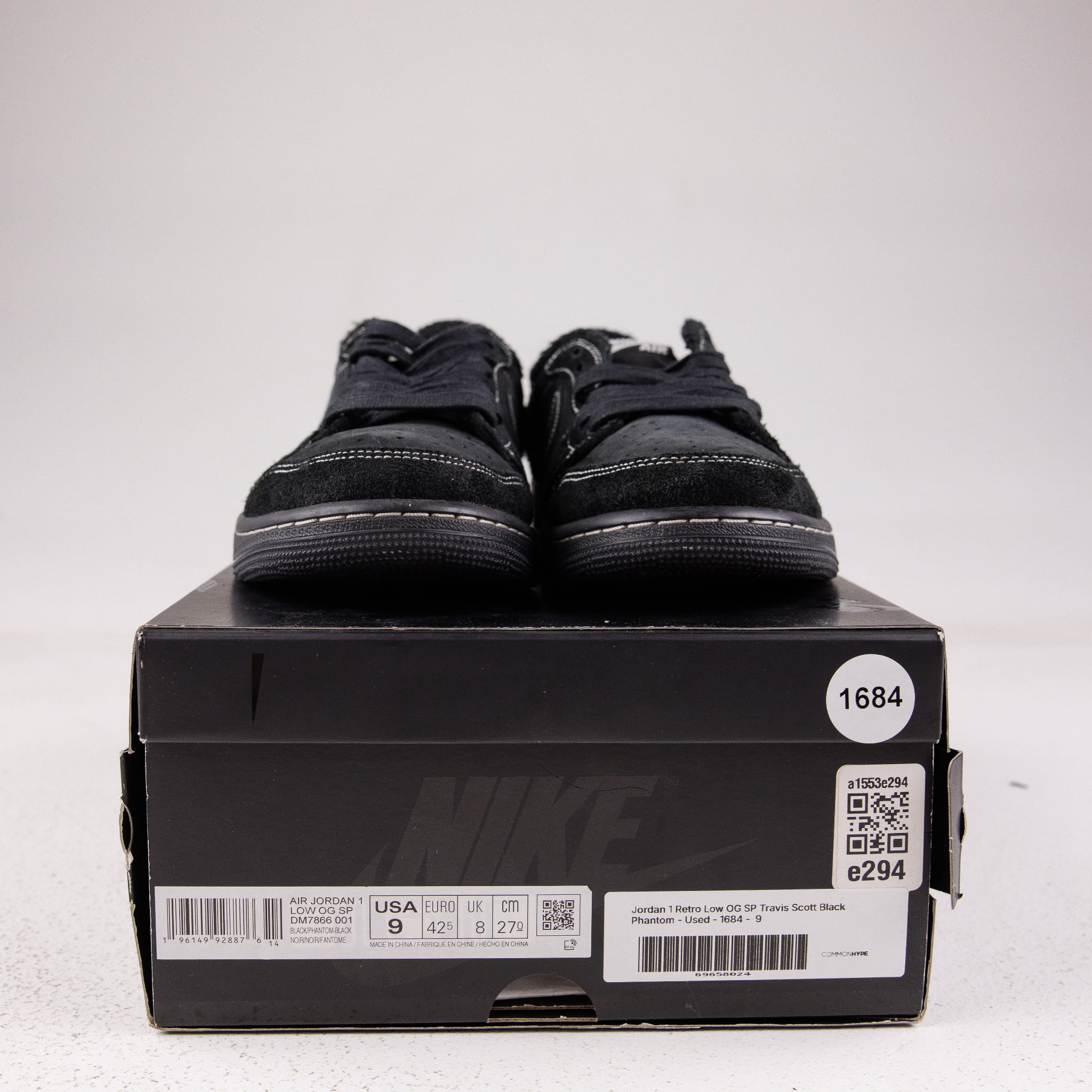 Jordan 1 Retro Low OG SP Travis Scott Black Phantom - Used - 1684