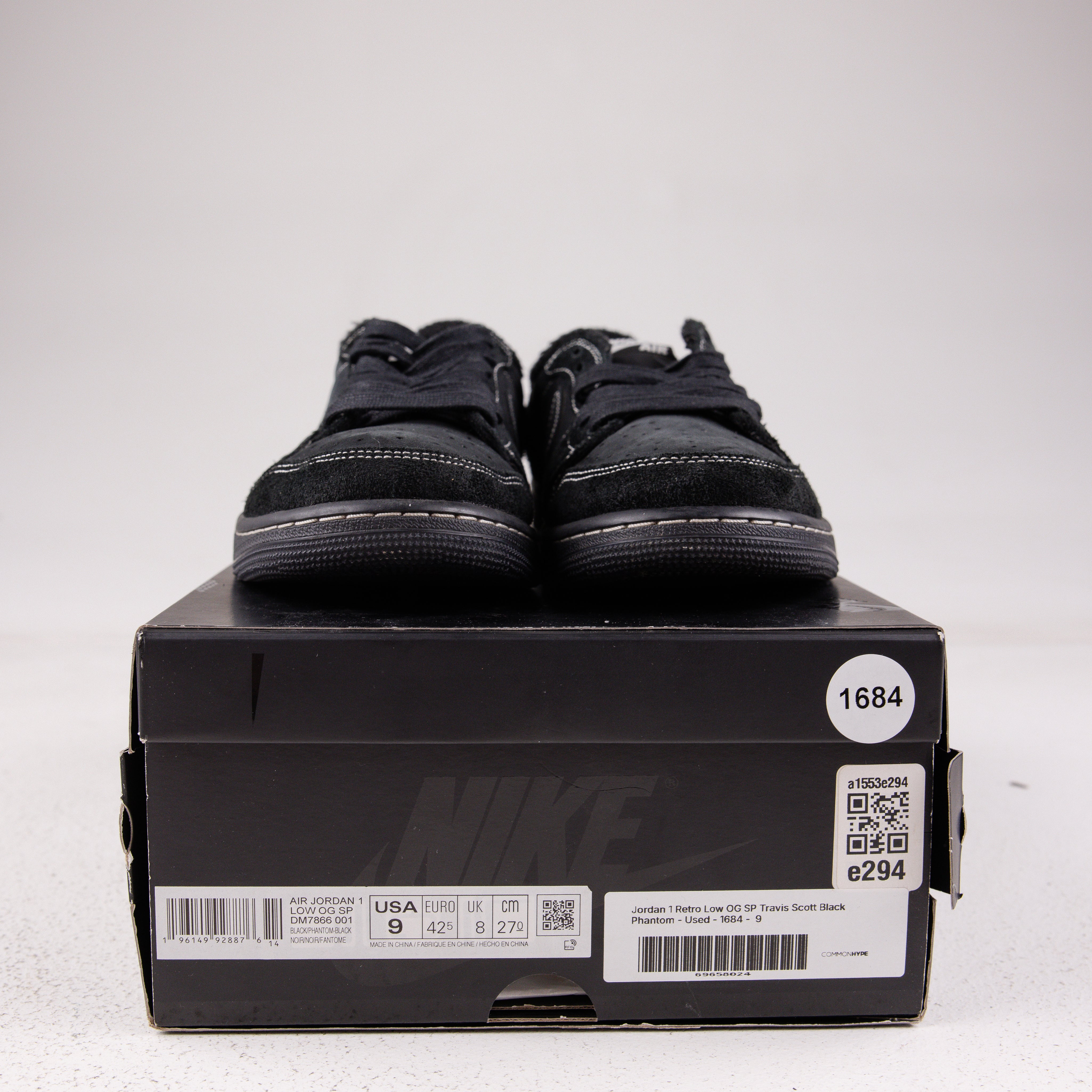 Jordan 1 Retro Low OG SP Travis Scott Black Phantom - Used - 1684