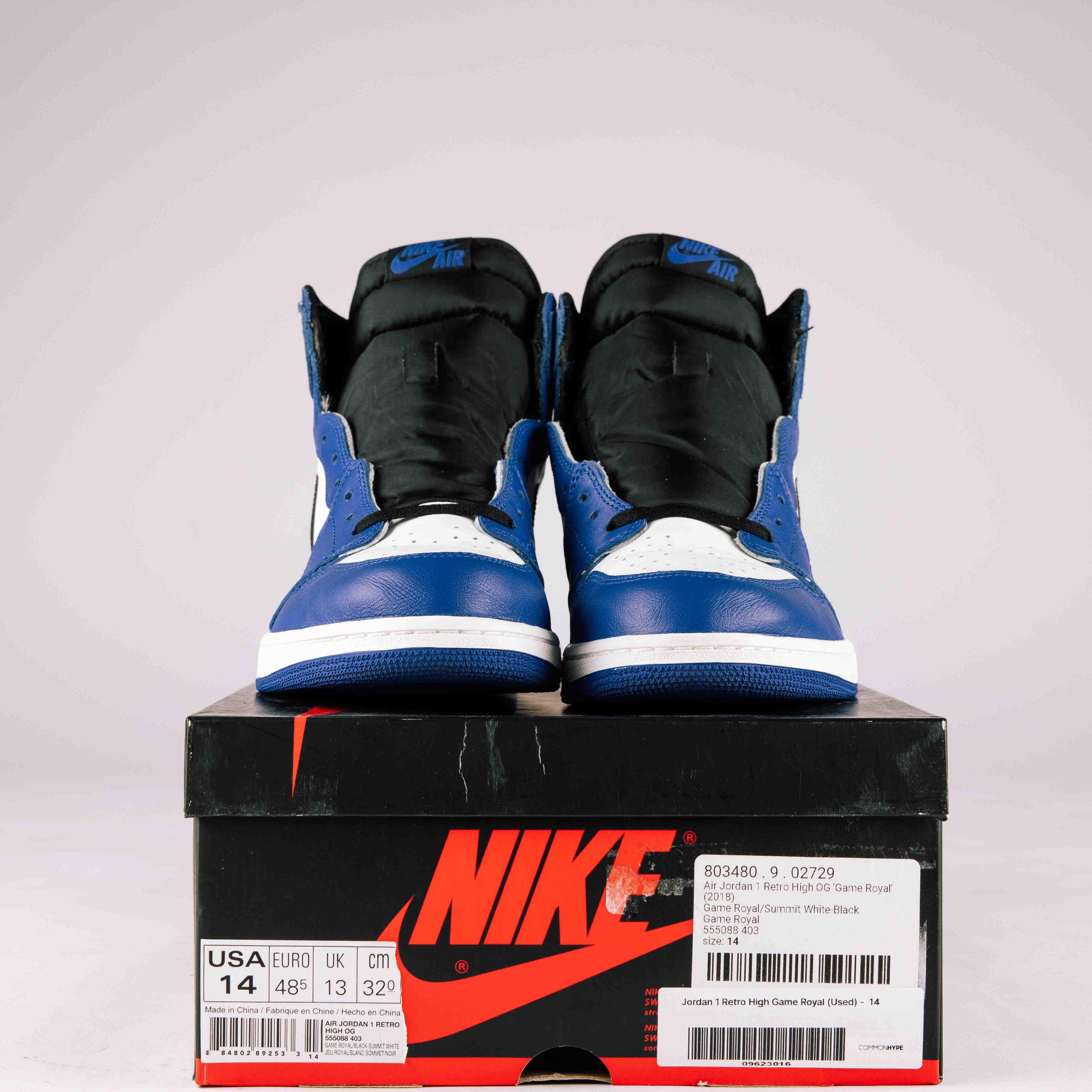 Jordan 1 Retro High Game Royal - Used - 2002 - Common Hype