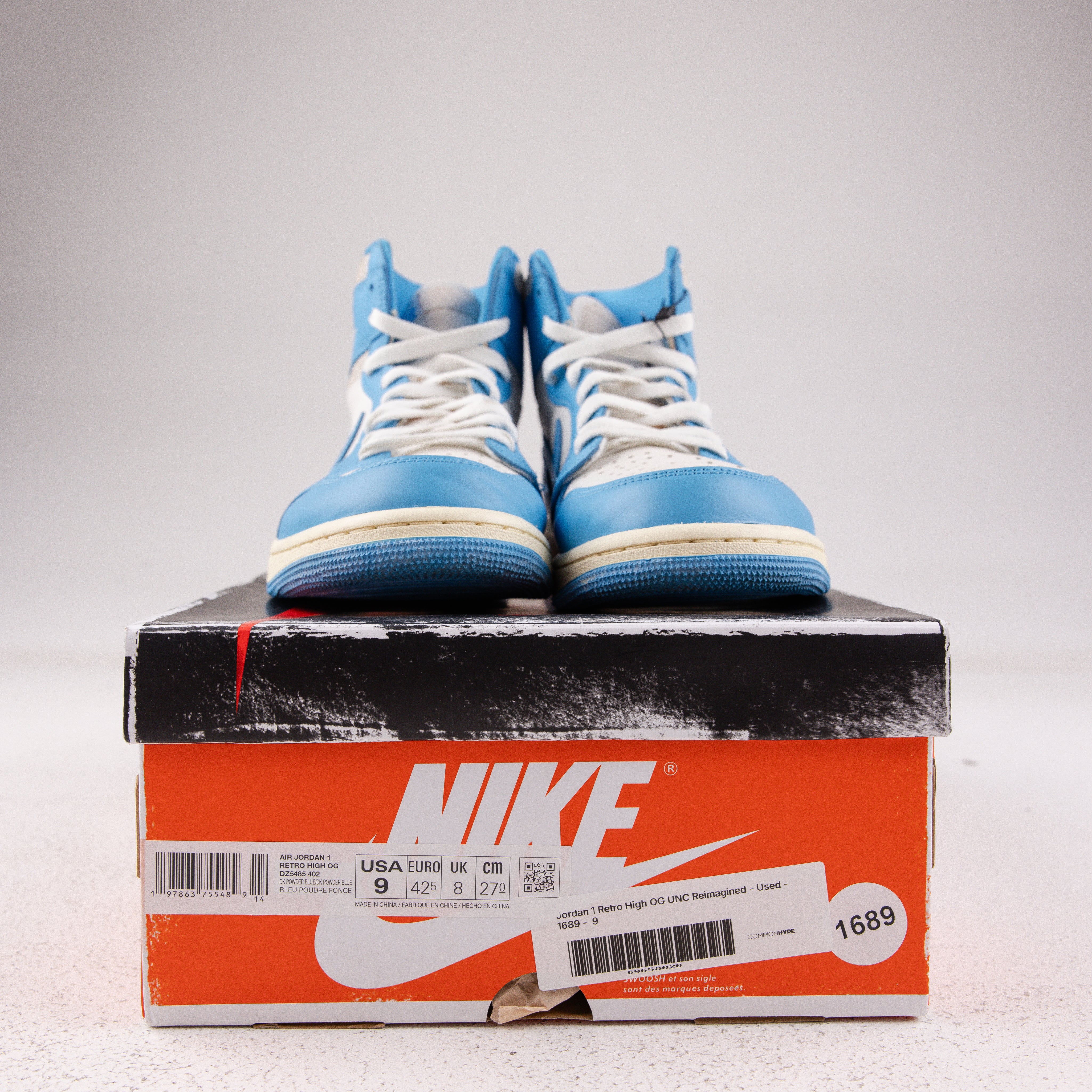 Jordan 1 Retro High OG UNC Reimagined - Used - 1689