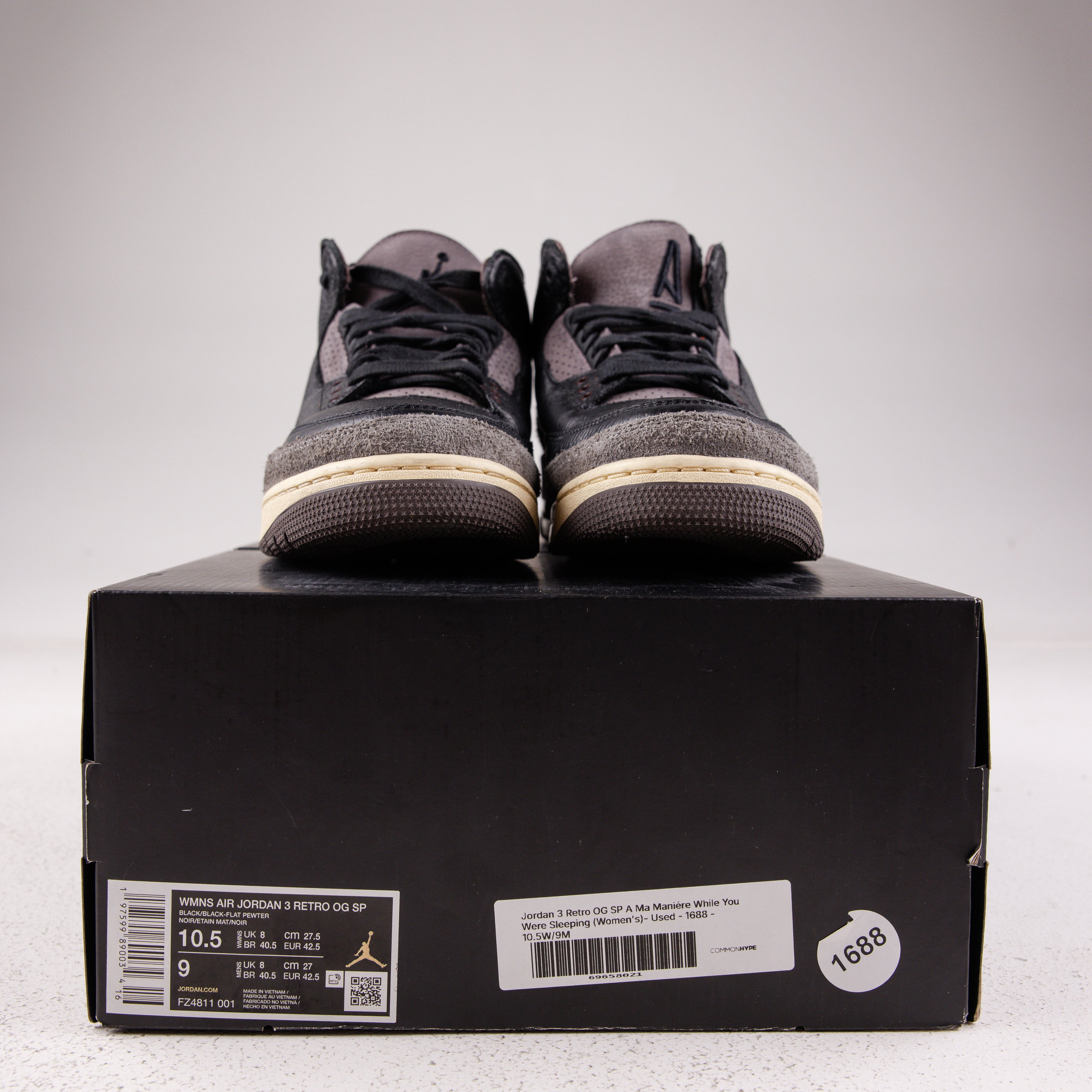 Jordan 3 Retro OG SP A Ma Maniére While You Were Sleeping (Women's)- Used - 1688