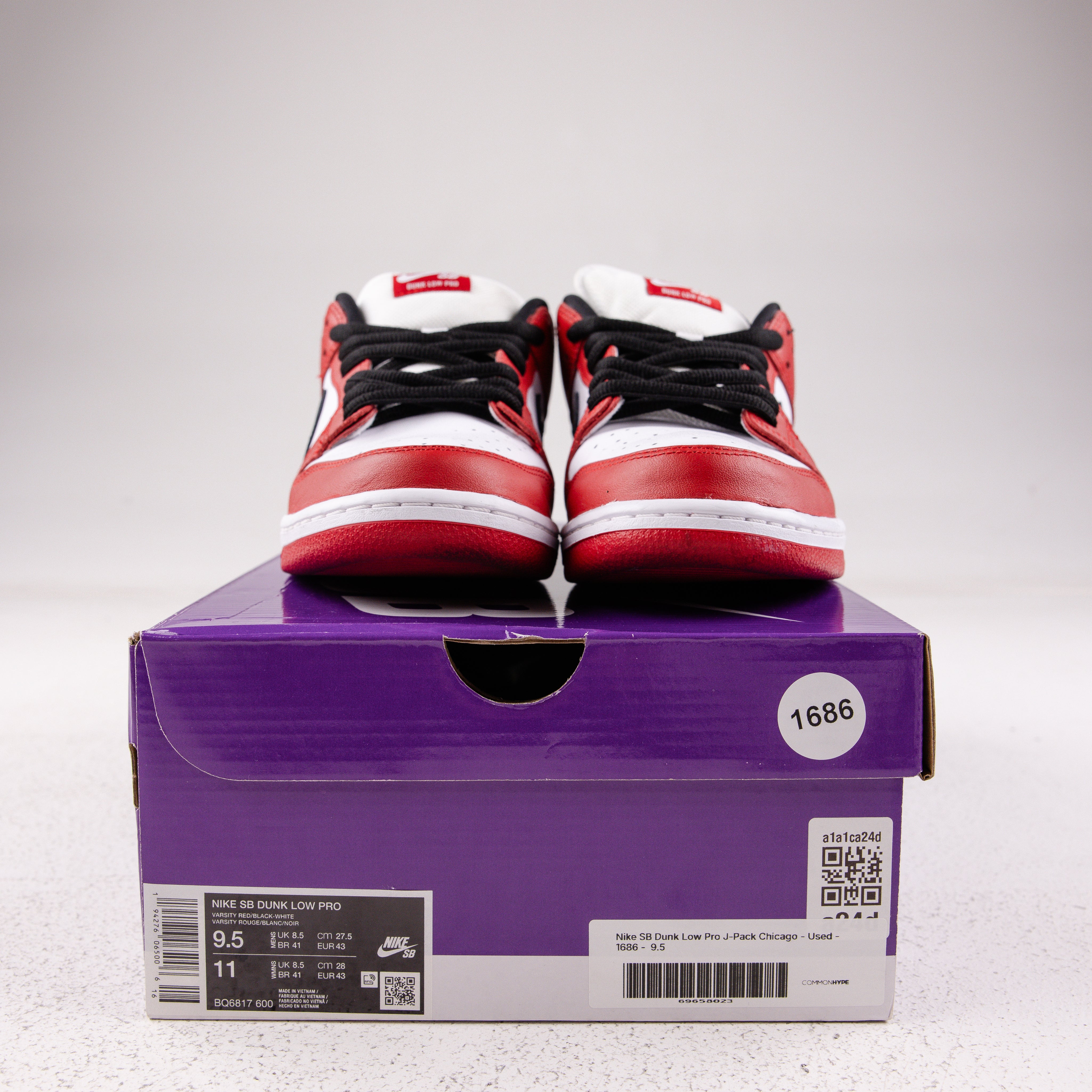 Nike SB Dunk Low Pro J-Pack Chicago - Used - 1686